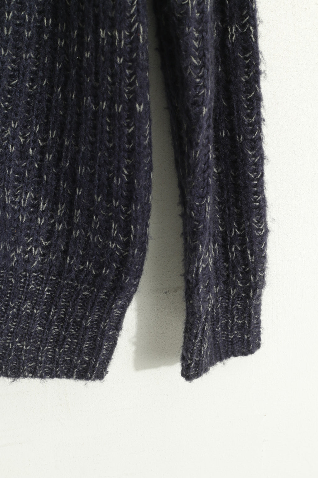 Joe Browns Men M Cardigan Blue Gray Knitted Acrylic Classic V Neck Sweater