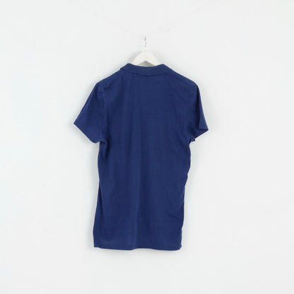 Polo slim da uomo AllSaints L in cotone blu scuro Bramford SS