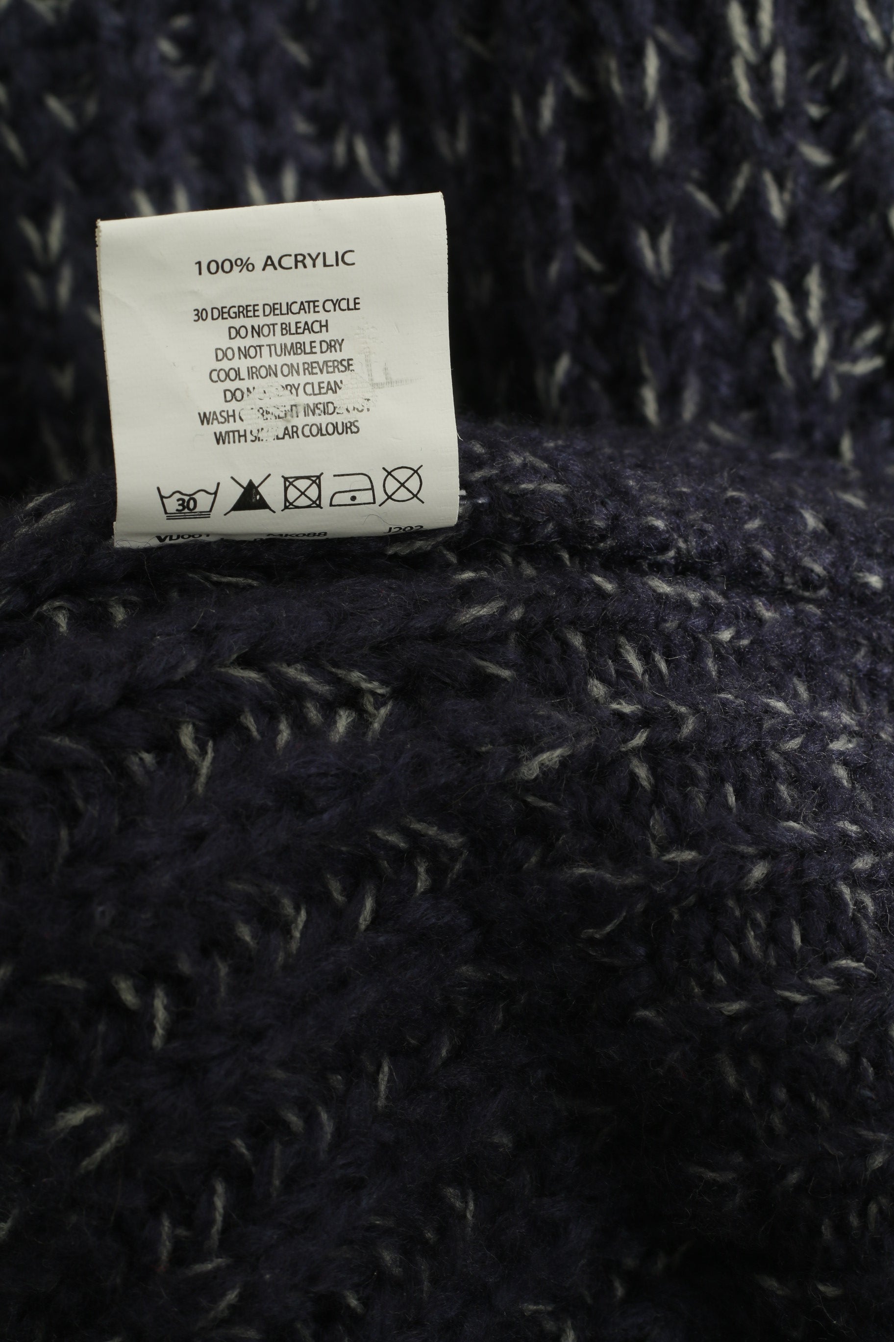 Joe Browns Men M Cardigan Blue Gray Knitted Acrylic Classic V Neck Sweater