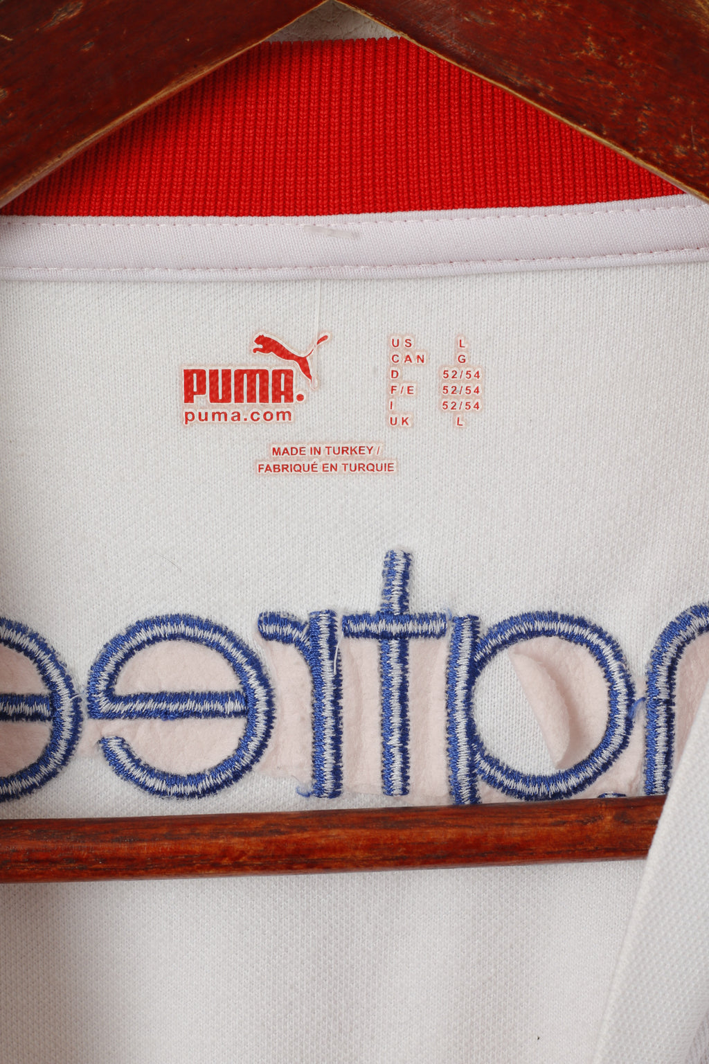 Maglia Puma Uomo L Bianca Rossa St. Hellens Rugby League Club Sportswear Jersey Top