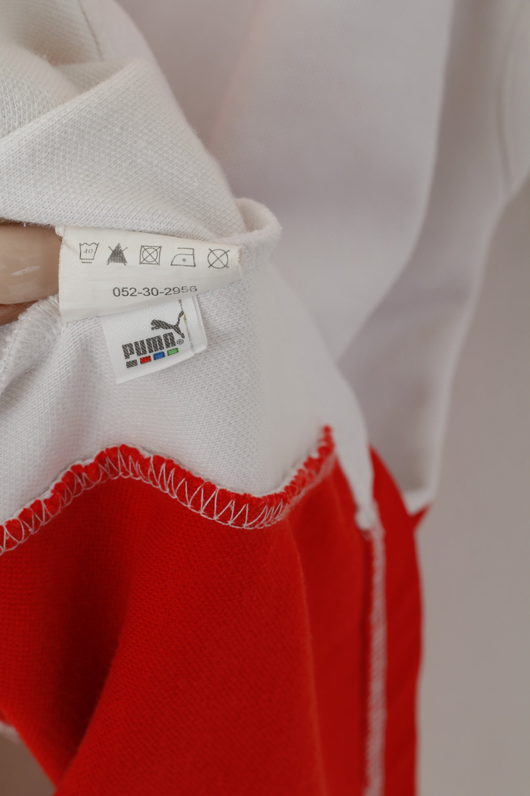 Puma Hommes L Chemise Blanc Rouge St. Hellens Rugby League Club Sportswear Jersey Top