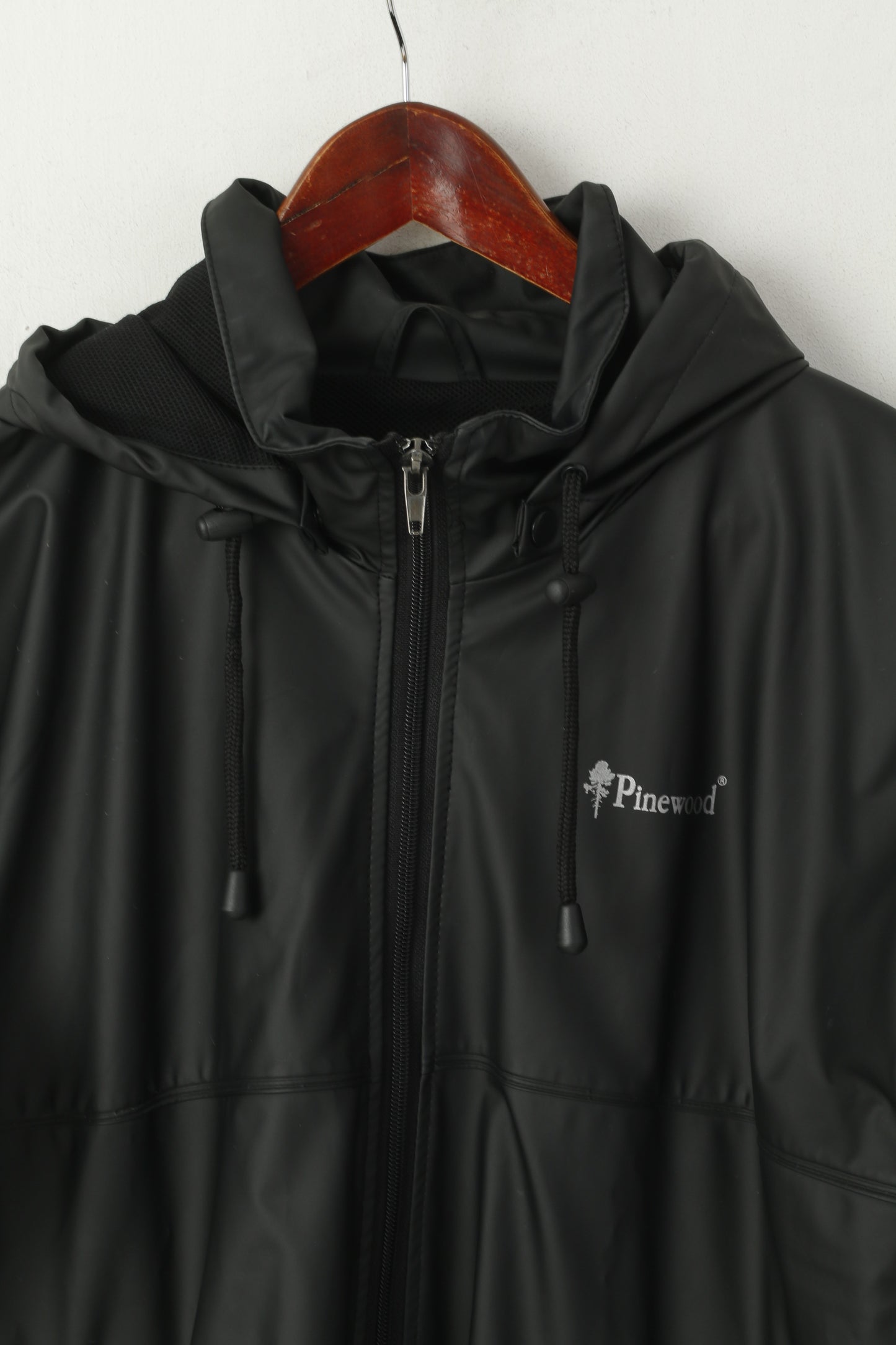 Pinewood Men 176 XS Jacket Black Outdoor Removable Hood Mesh Lined Mountain Top