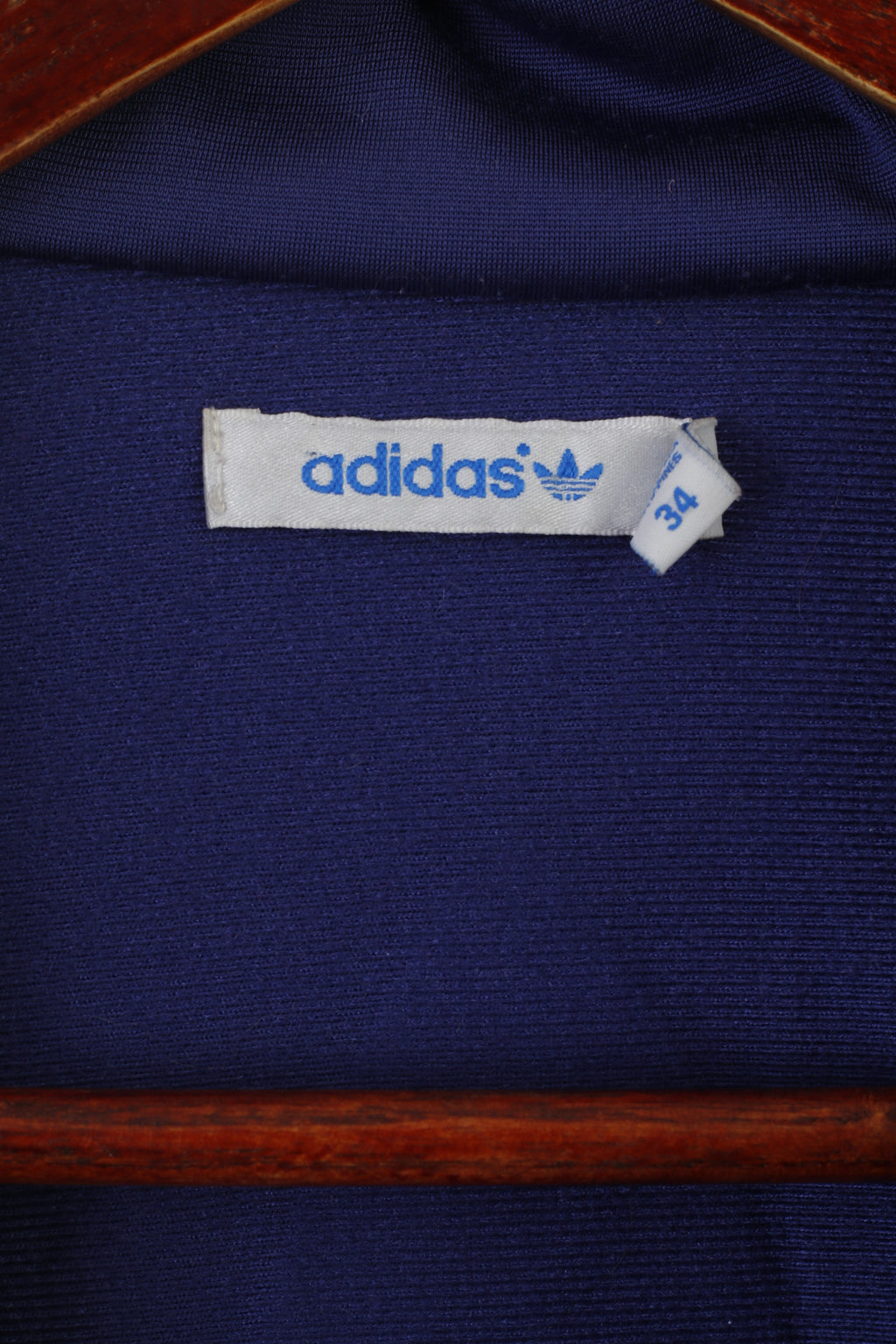 Felpa Adidas da donna 34 XS viola retrò lucida con cerniera intera Activewear Track Top