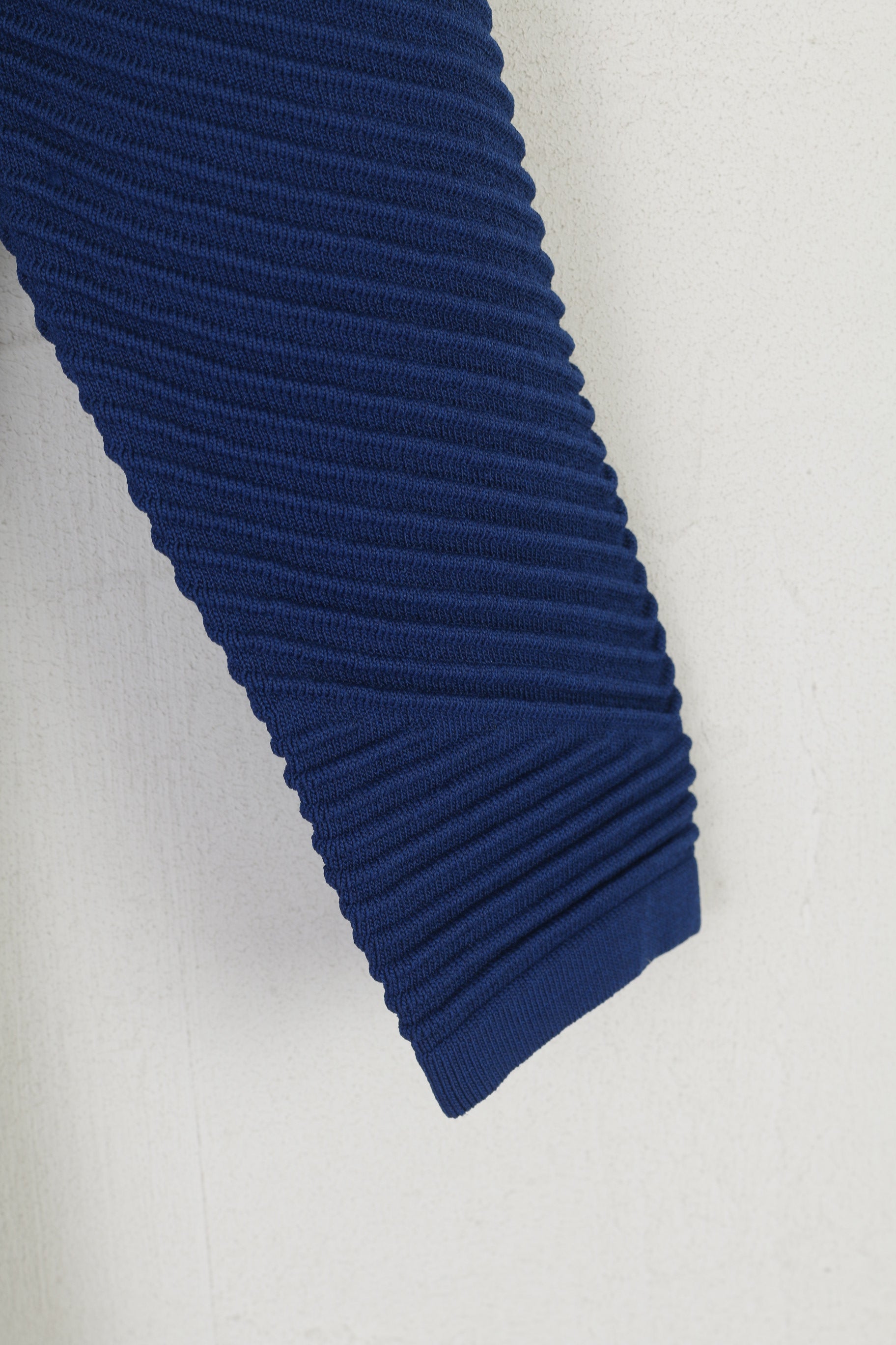 Marciano Los Angeles Women 2 S Mini Dress Navy Stretch Viscose Knit V Neck