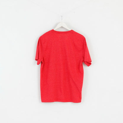 T-shirt da uomo George Coca Cola M rossa in misto cotone classico girocollo