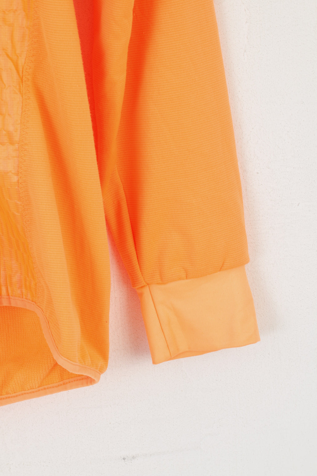 Adidas Running Femme L Veste Néon Orange Léger Zip Up Activewear Top