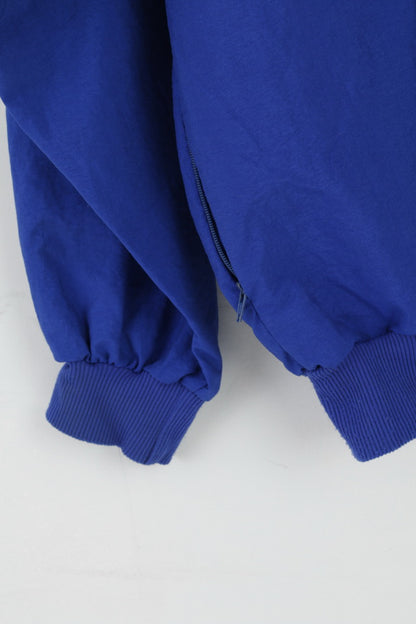 Ibo Design Mens L Jacket Navy Blue Lightweight Tactel Nylon Full Zipper Unisex Top