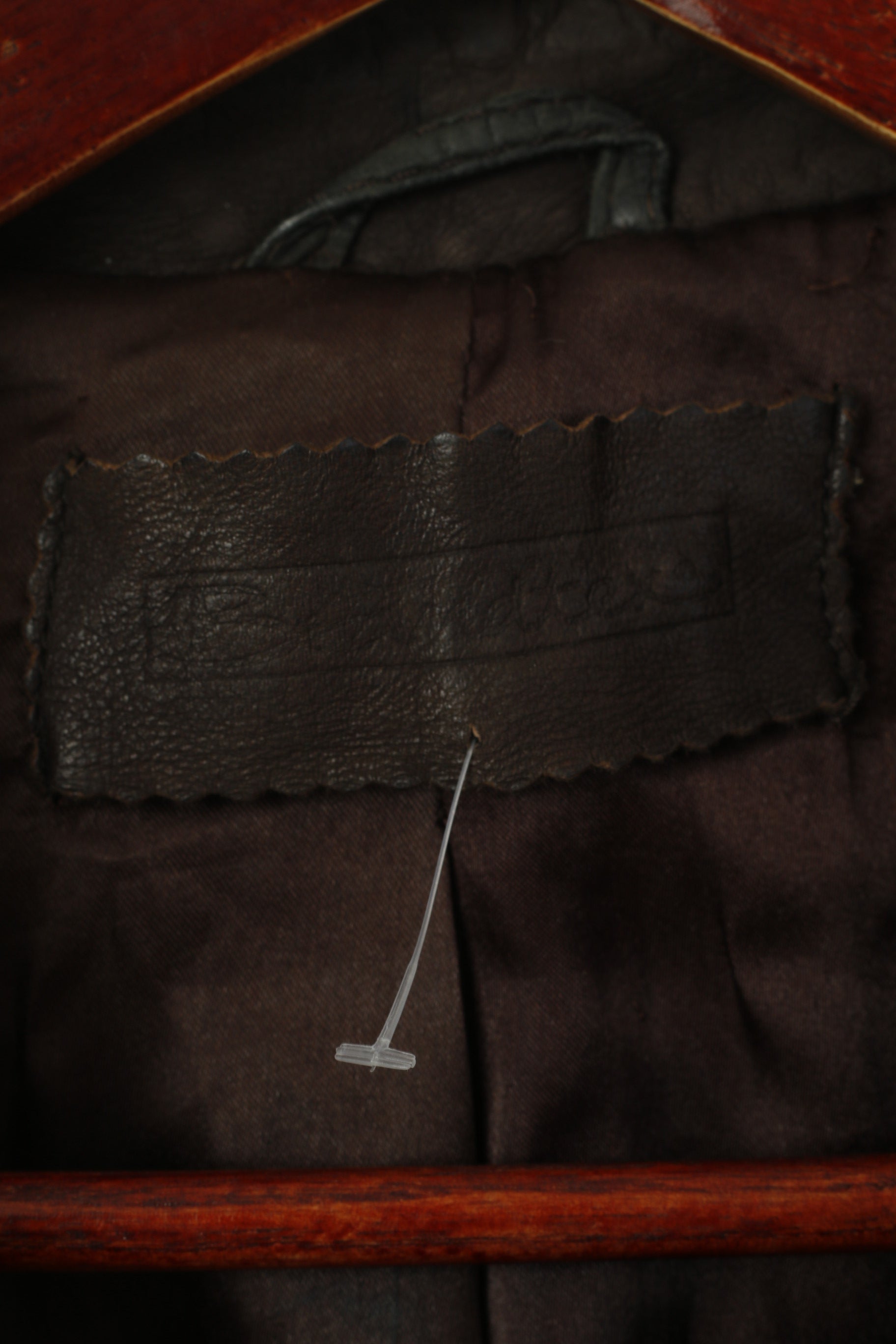 Giacca Brandtex da donna 14 40 M. Top vintage monopetto in morbida pelle marrone