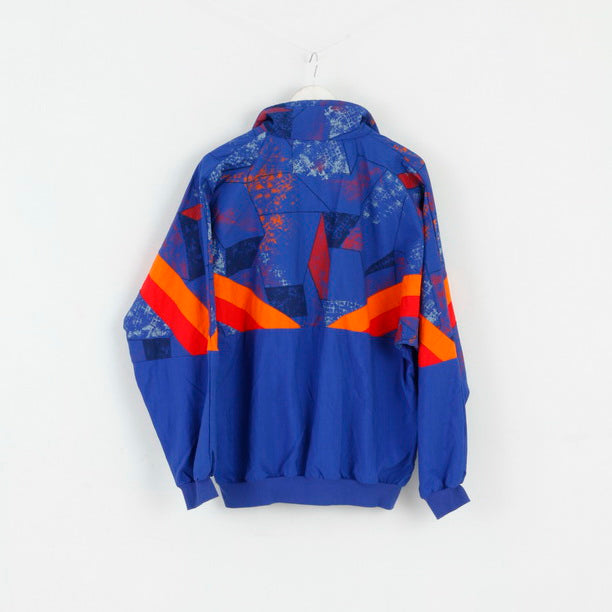 Ibo Design Mens L Jacket Navy Blue Lightweight Tactel Nylon Full Zipper Unisex Top