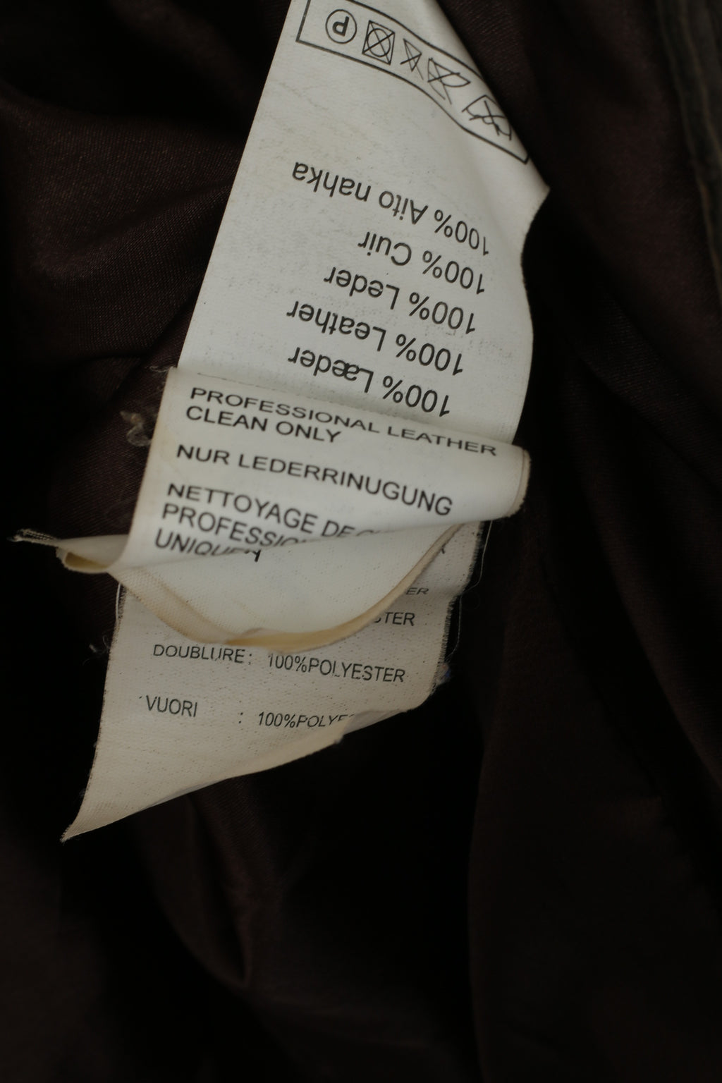 Giacca Brandtex da donna 14 40 M. Top vintage monopetto in morbida pelle marrone