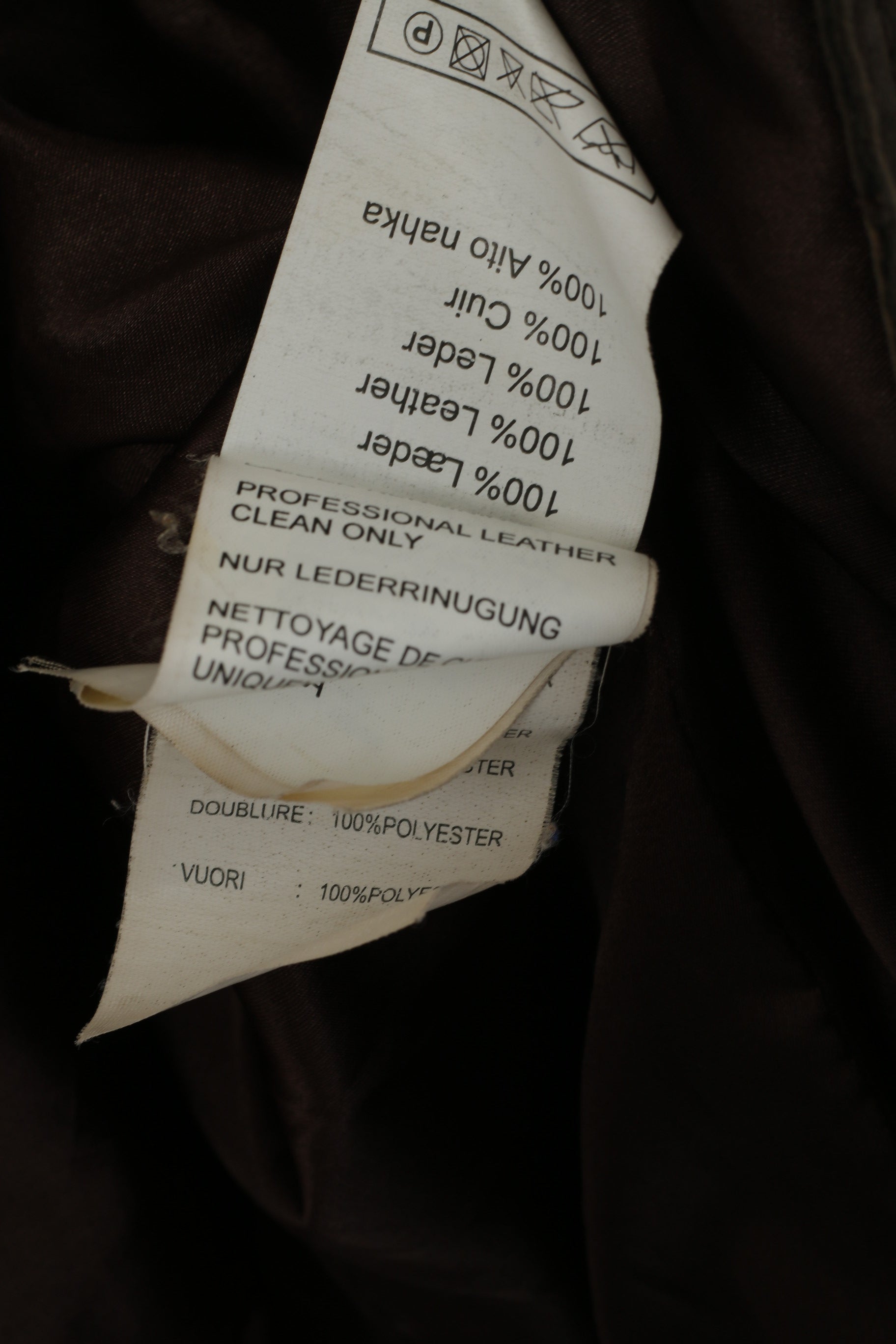 Giacca Brandtex da donna 14 40 M. Top vintage monopetto in morbida pelle marrone