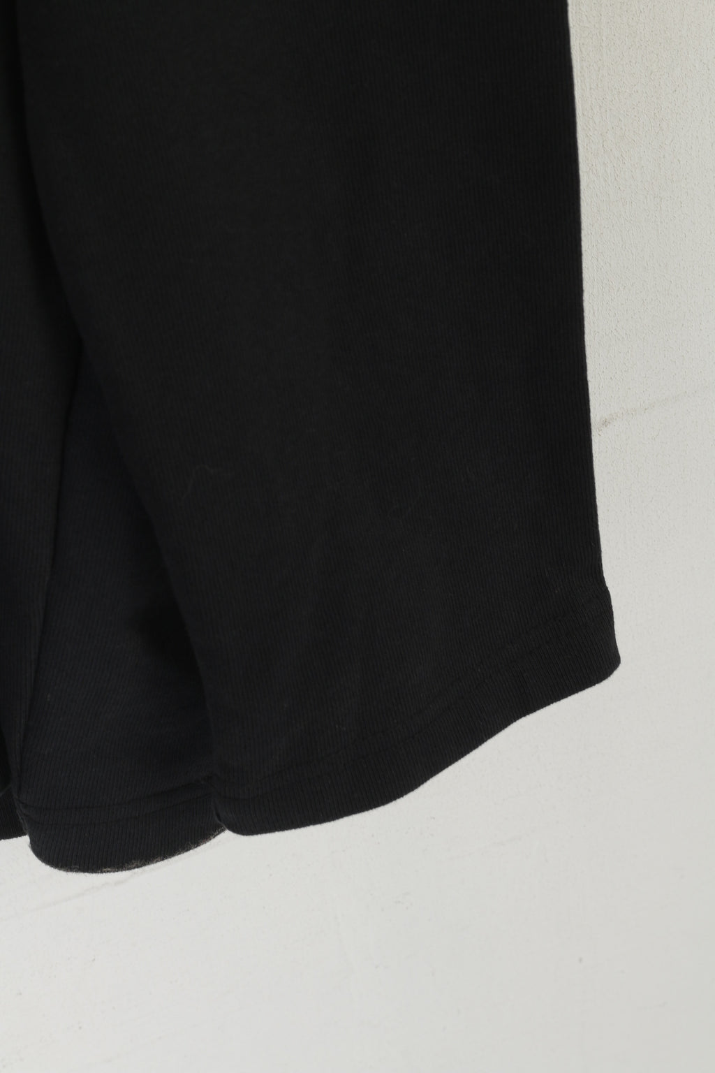 Nike Men L Swetashirt Black Cotton Logo Turtle Neck Oversize Sportswear Top