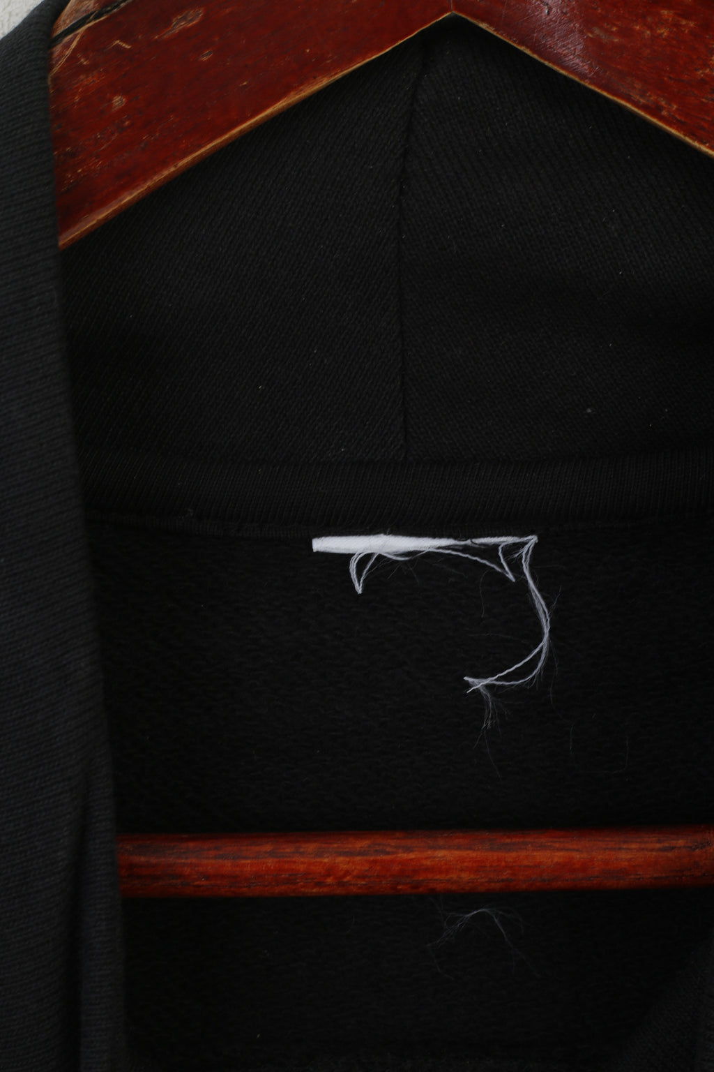 Nike Men L Swetashirt Black Cotton Logo Turtle Neck Oversize Sportswear Top