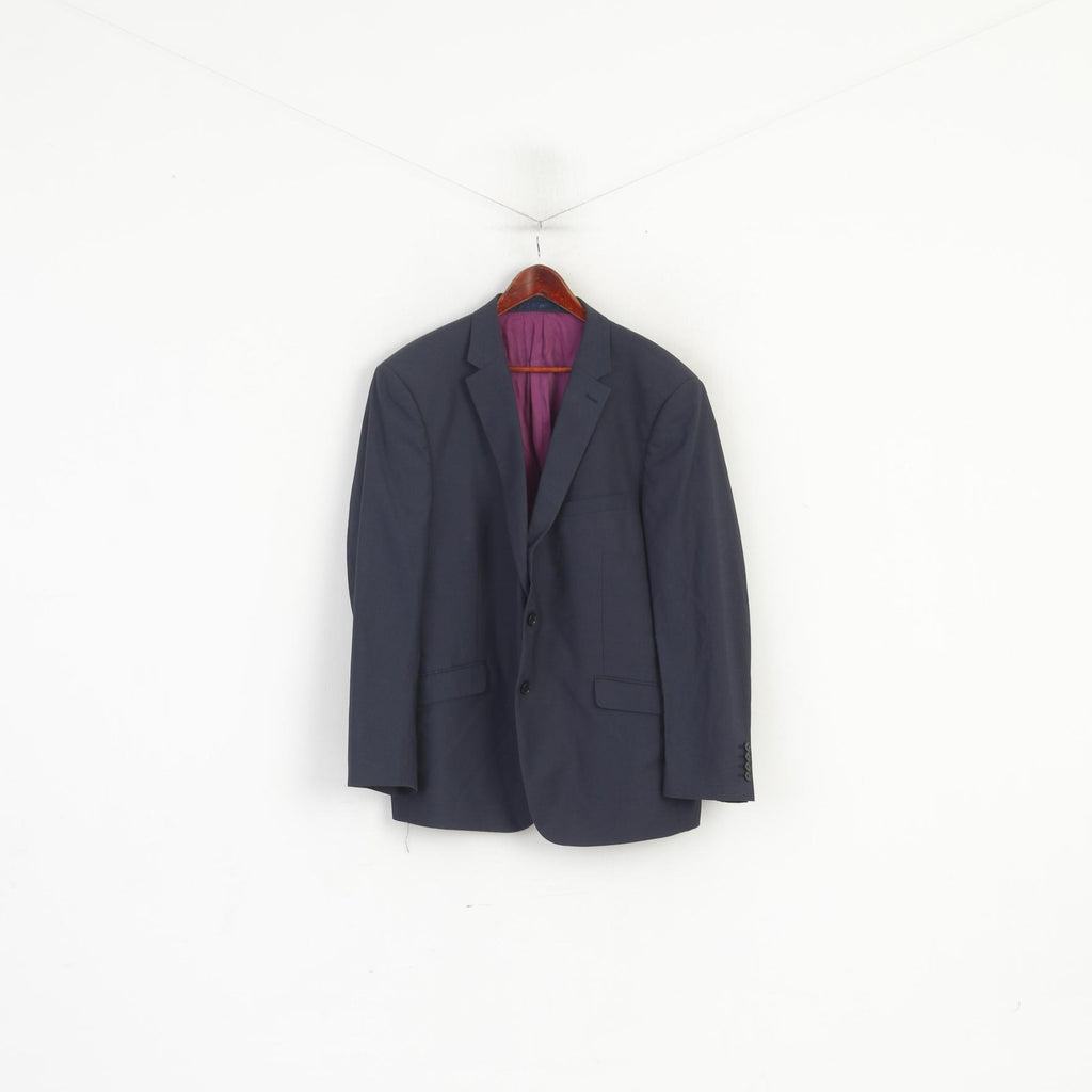 Daniel Grahame Uomo 46 56 Blazer Navy Spalline Giacca monopetto