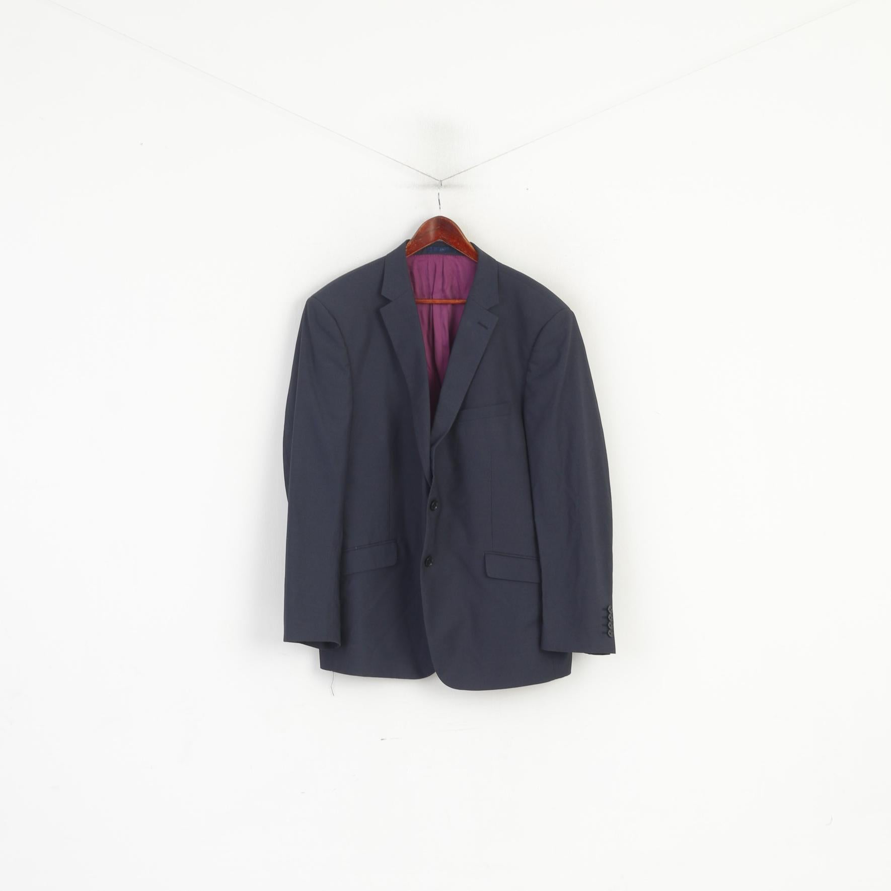 Daniel Grahame Uomo 46 56 Blazer Navy Spalline Giacca monopetto