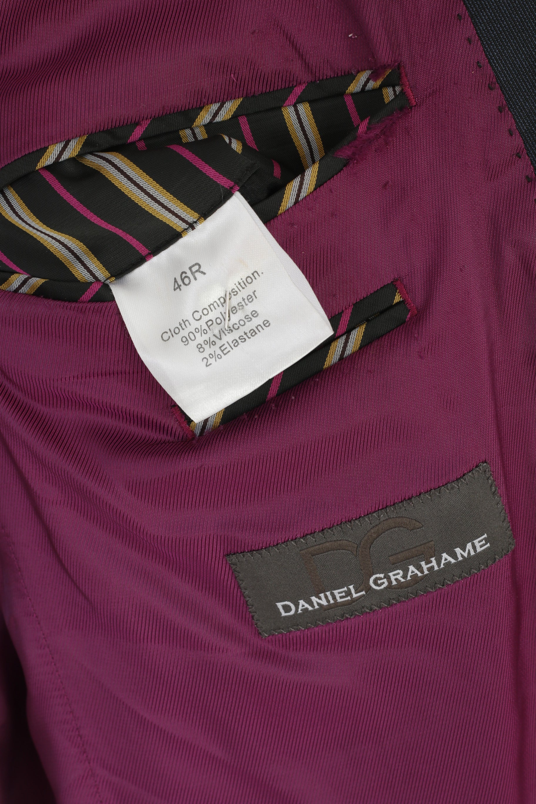 Daniel Grahame Uomo 46 56 Blazer Navy Spalline Giacca monopetto