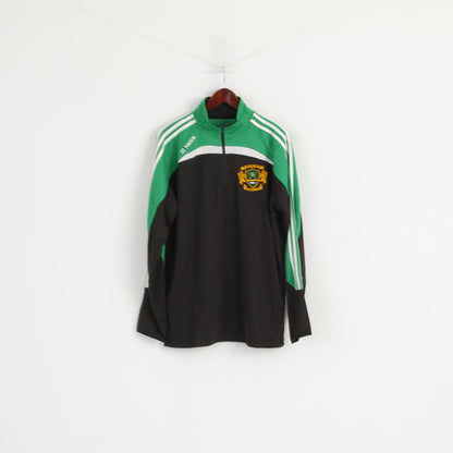 O' Neills Men XL Sweatshirt Green Lourdes Celtic Football Club Zip Neck Sport Top