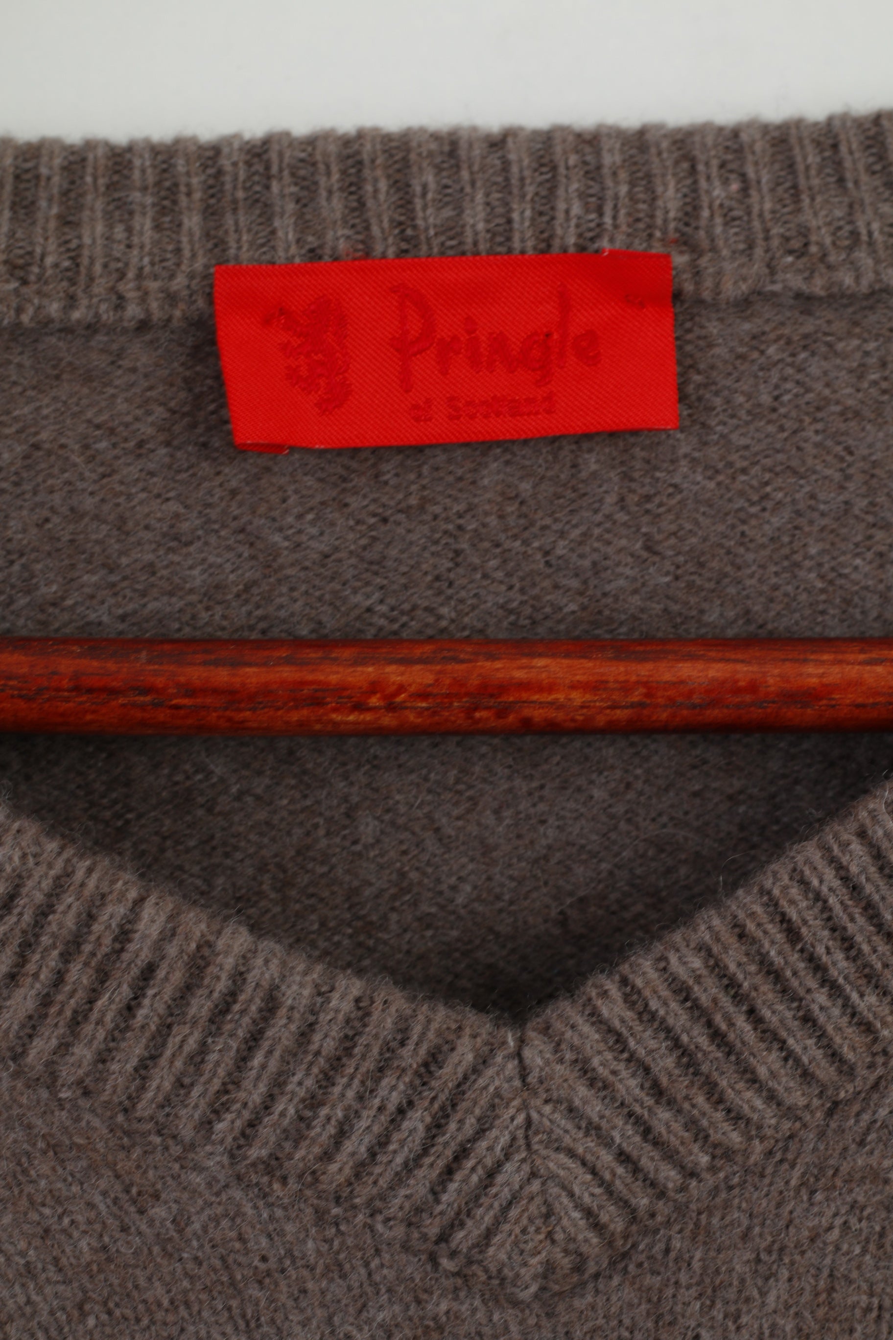 Pringle Of Scotland Maglione da donna L Talpa 100% lana Maglione classico con scollo a V