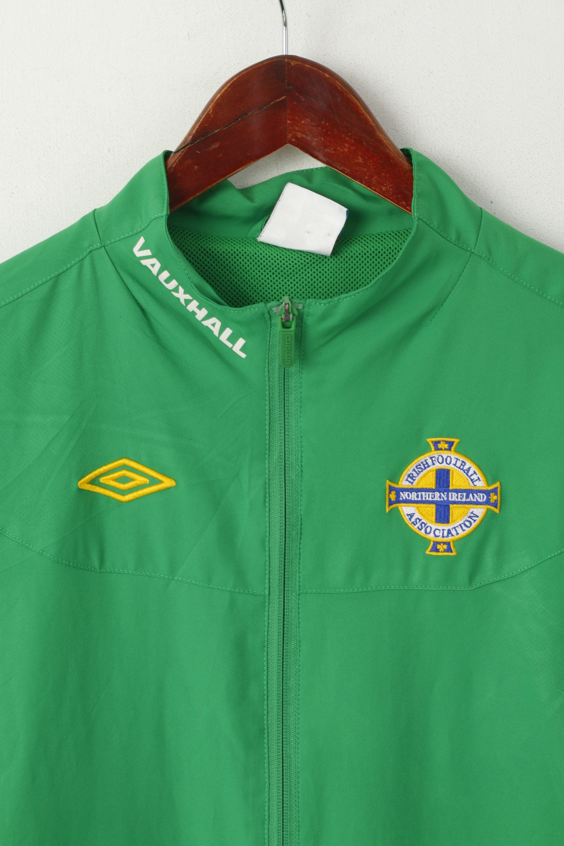 Umbro Youth XLB 158 Veste de survêtement Vert Irlande du Nord Football Association Top