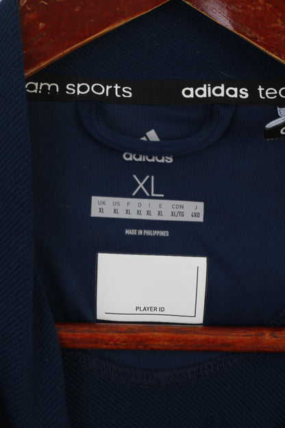 Felpa Adidas Team Men XL Navy Climalite LTA Tennis per la Gran Bretagna Sport Track Top