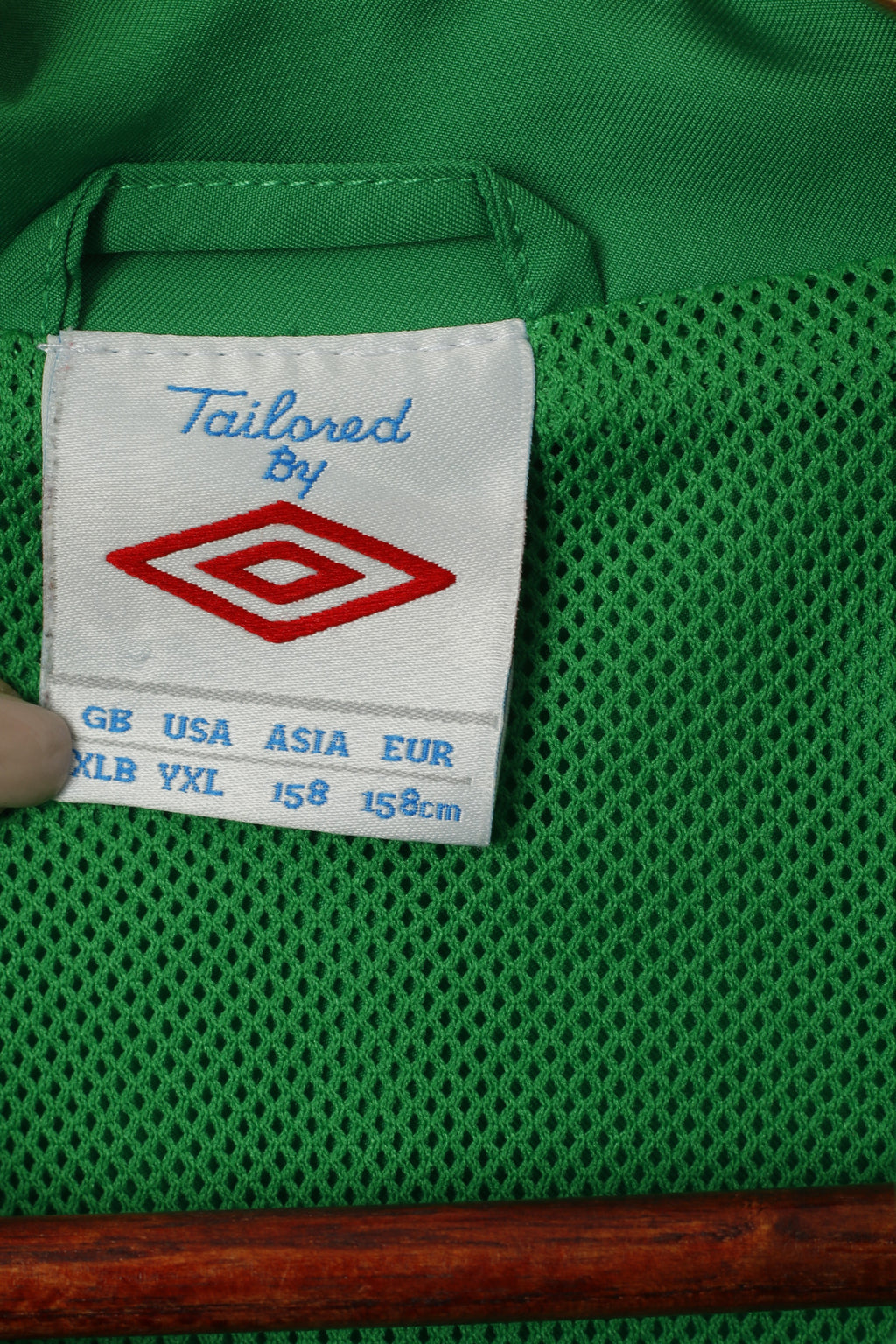 Umbro Youth XLB 158 Veste de survêtement Vert Irlande du Nord Football Association Top