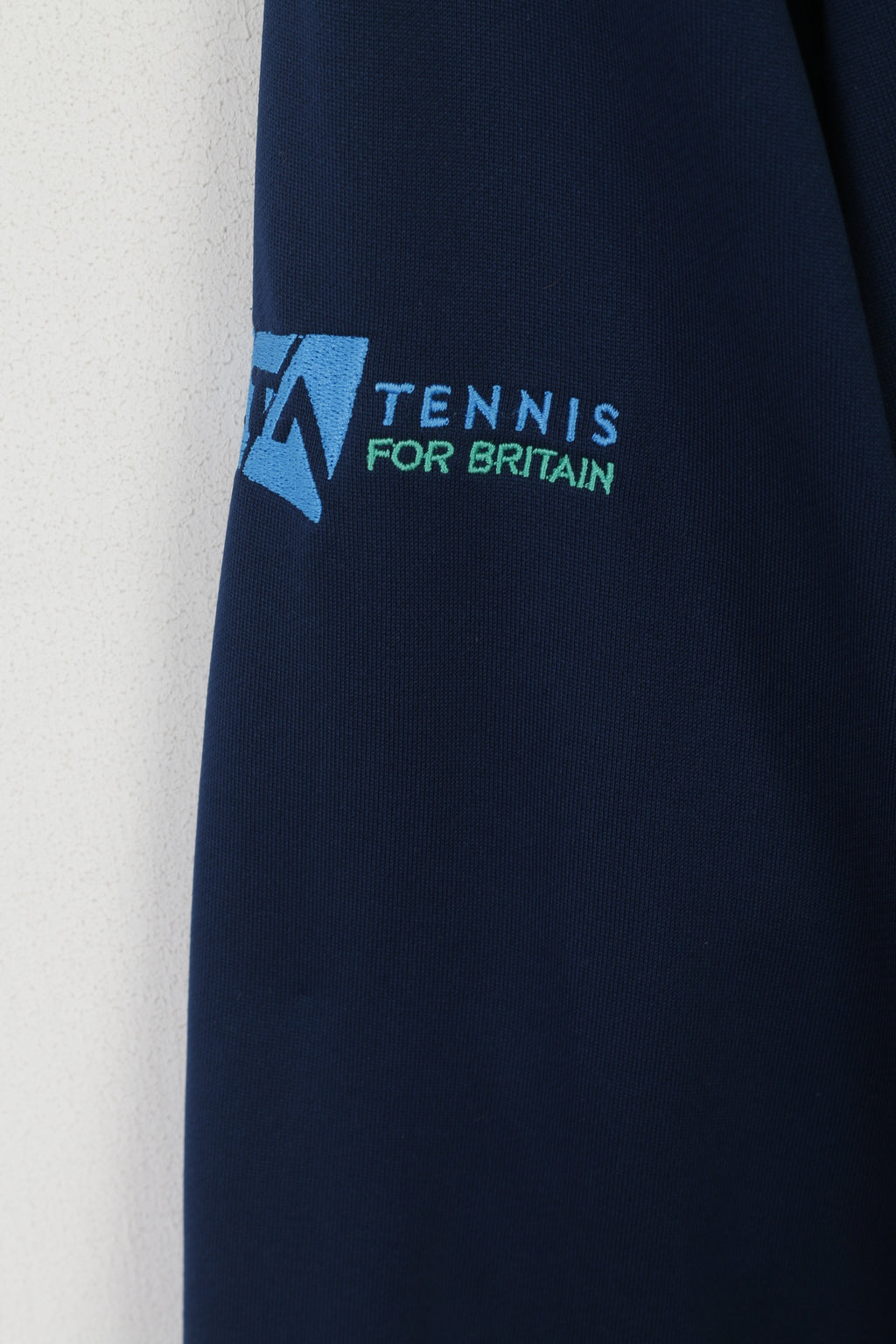 Adidas Team Men XL Sweatshirt Navy Climalite LTA Tennis For Britain Sport Track Top