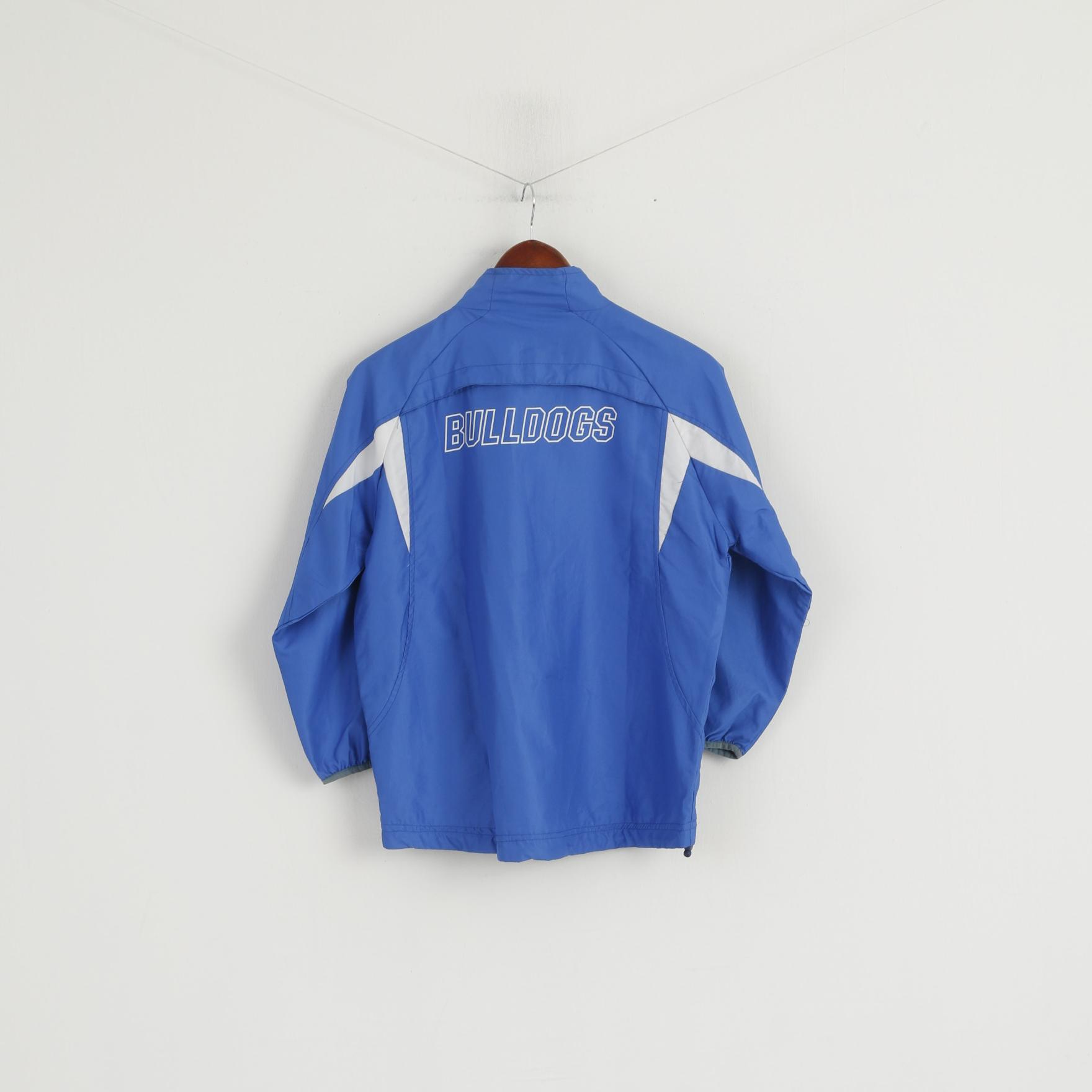 NRL Team International Youth 14 Age Jacket Blue Bulldogs Rugby Zip Up Sport Top