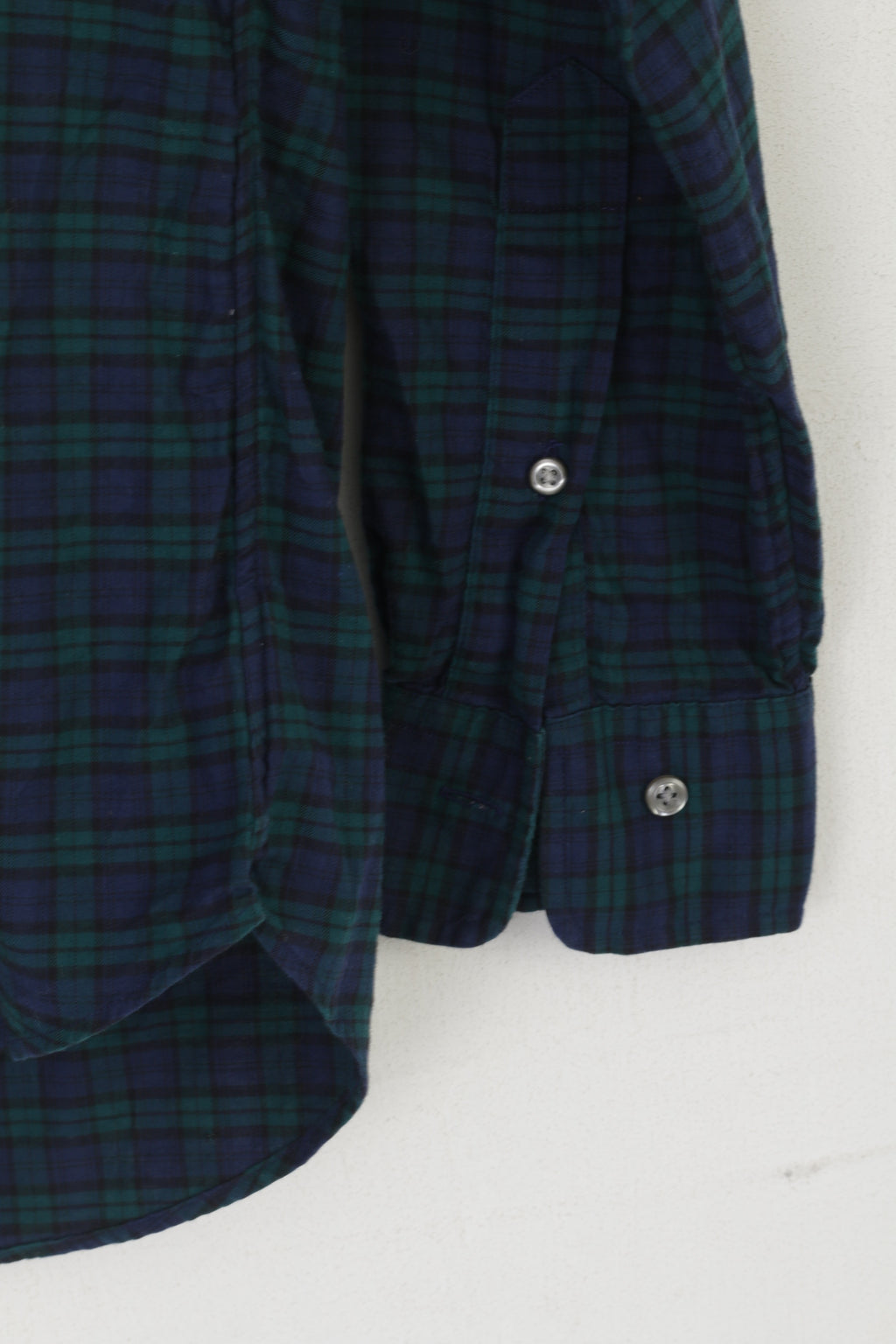 Polo Ralph Lauren Men S Casual Shirt Navy Cotton Check Slim Fit Long Sleeve Top