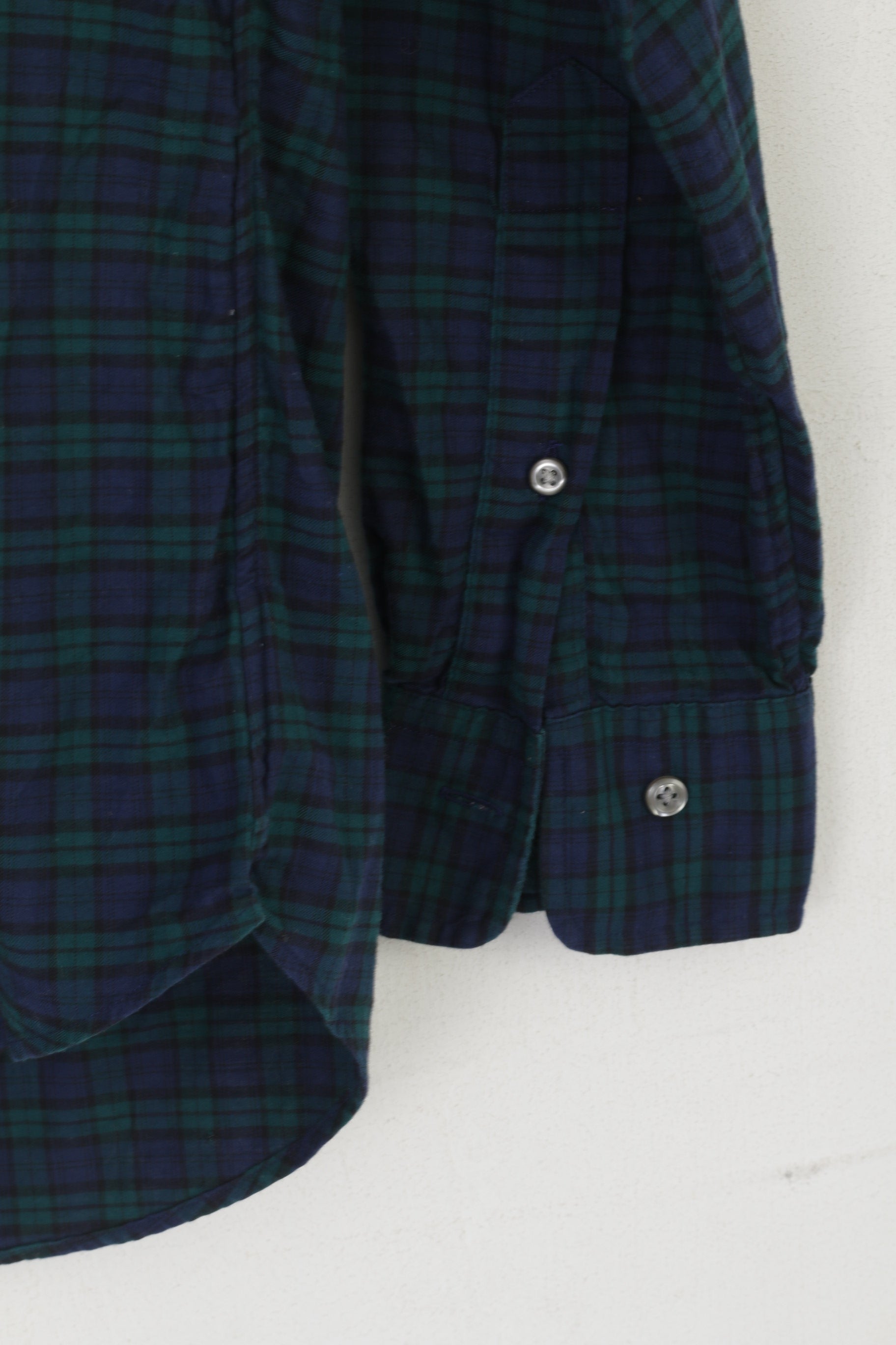 Polo Ralph Lauren Men S Casual Shirt Navy Cotton Check Slim Fit Long Sleeve Top