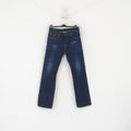Levi's Men 31 Jeans Trousers Navy Denim 502 Vintage Straight Classic Japan Pants