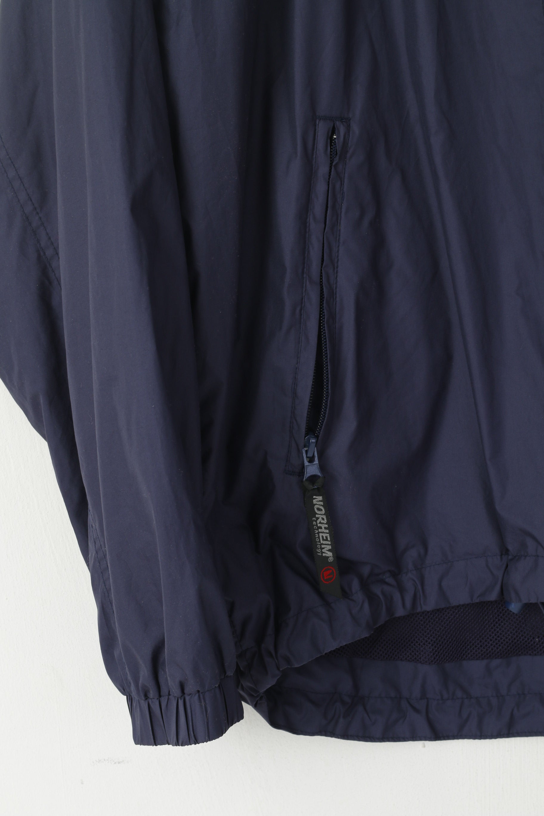 Norheim Men M Jacket Navy Lightweight Zip Up Mountain Hiking Sportswear Top