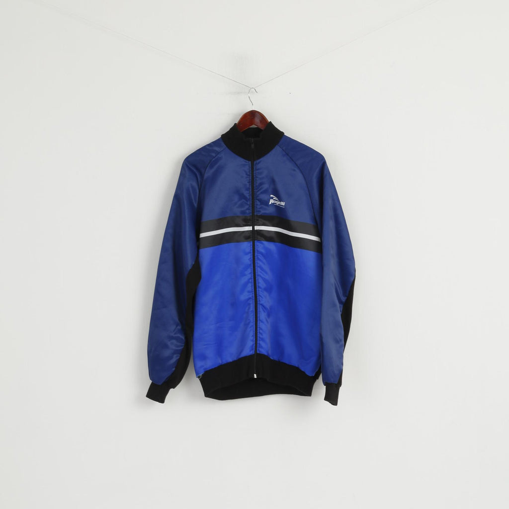Rogelli Sportswear Uomo L Giacca da ciclismo Blu Cerniera intera Caldo abbigliamento da bici