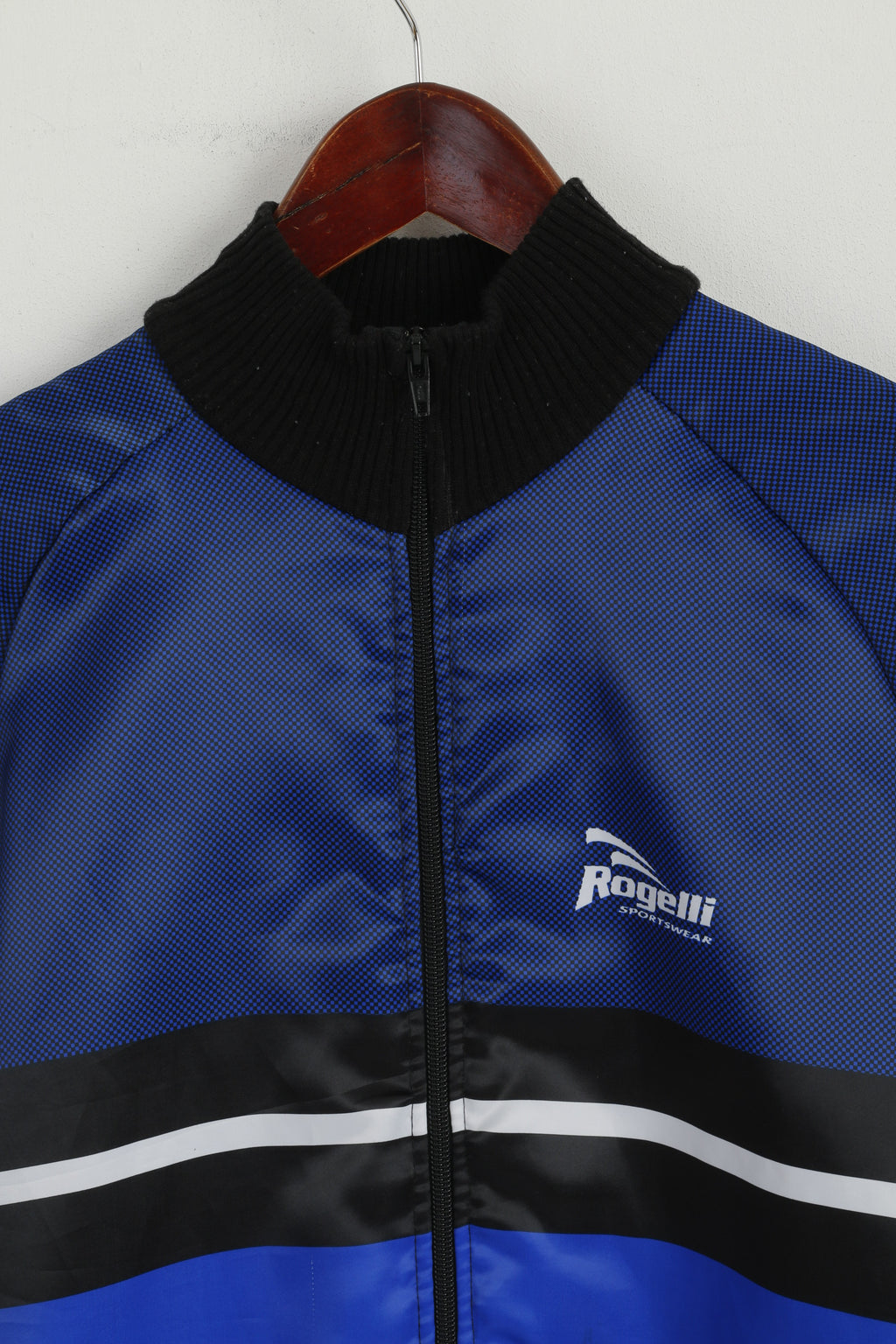 Rogelli Sportswear Uomo L Giacca da ciclismo Blu Cerniera intera Caldo abbigliamento da bici