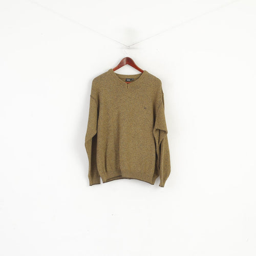 Camel Active Men L Jumper Moutarde Coton Tricots Classique Logo Pull