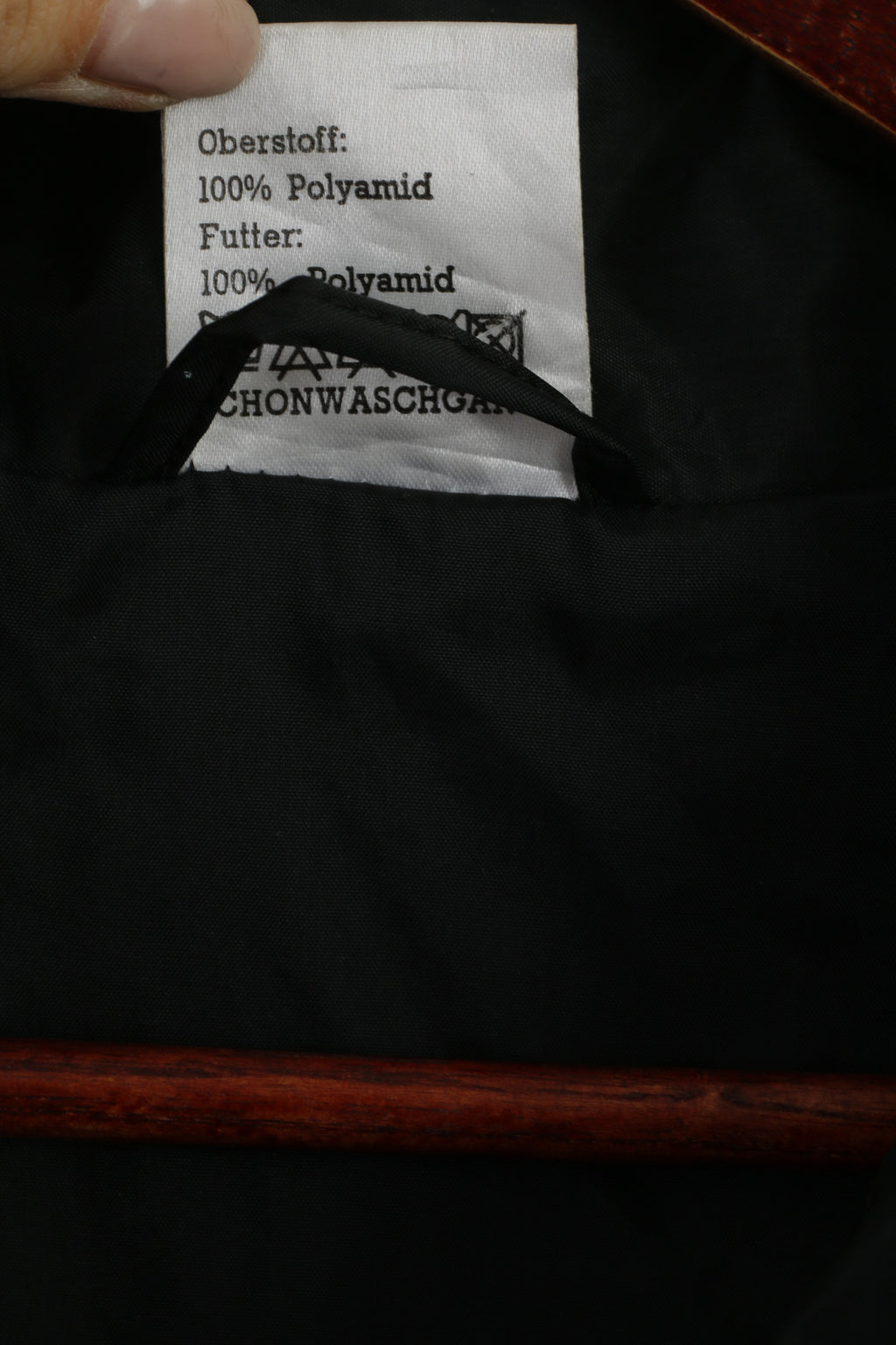 Shamp Men L Jacket Burgundy Nylon Waterproof Hooded Zip Up Rain Top