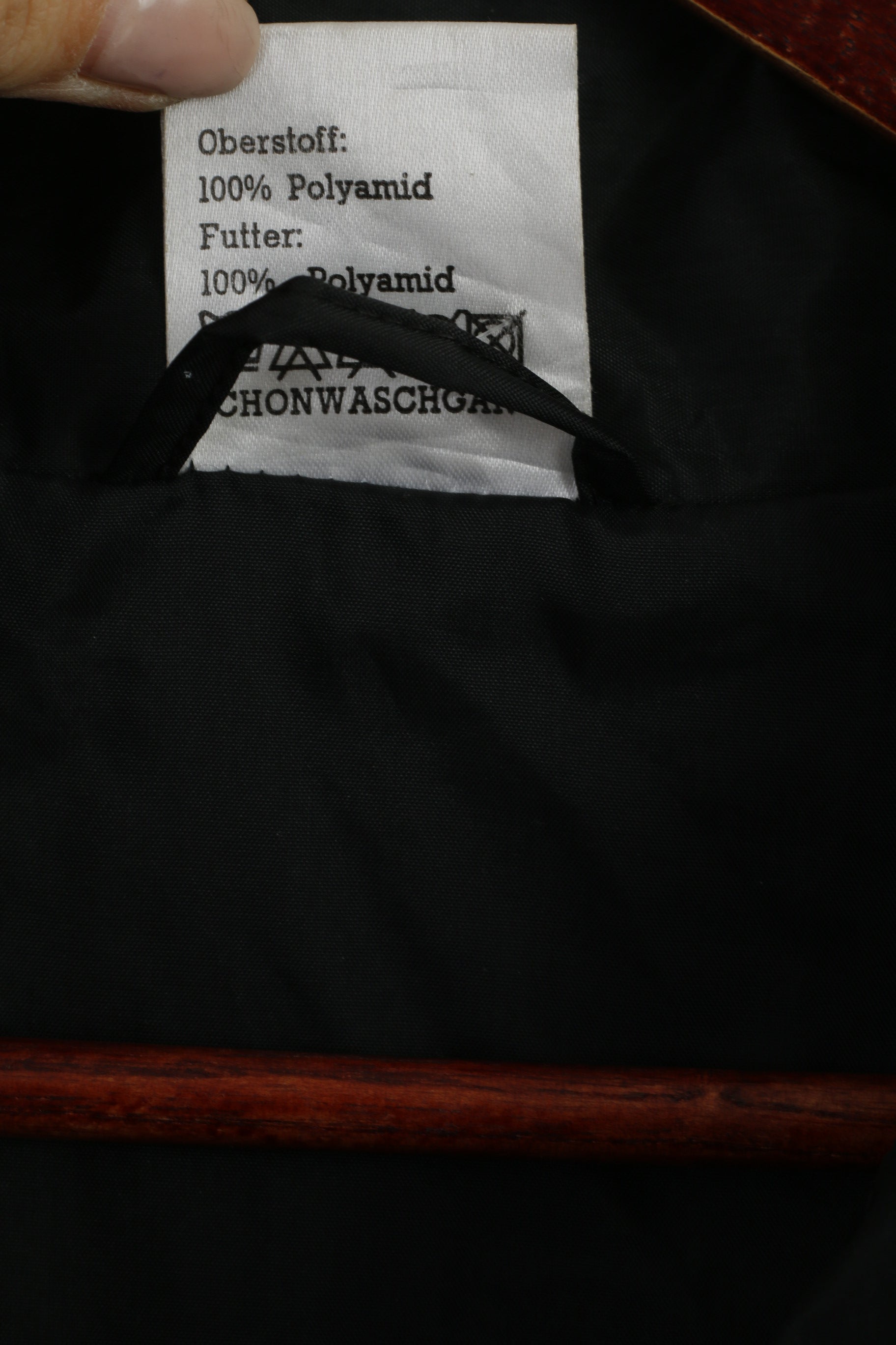 Shamp Men L Jacket Burgundy Nylon Waterproof Hooded Zip Up Rain Top