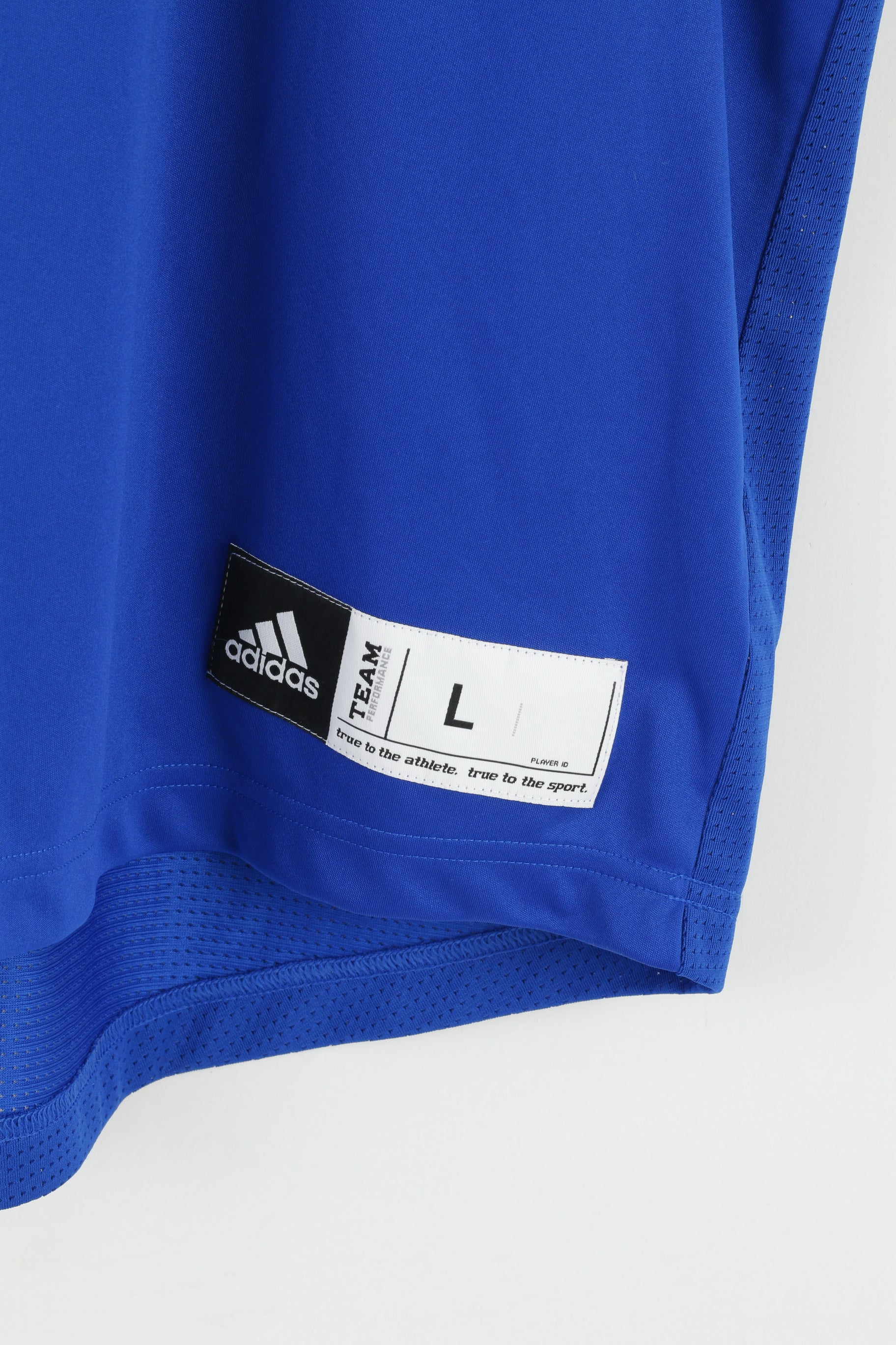 Adidas Team Mens L T-Shirt Bleu Spartans Vintage MURRAY Rugby Top