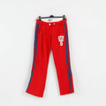 Pantaloni sportivi da uomo Superdry L in cotone rosso con tre tasche, pantaloni attivi