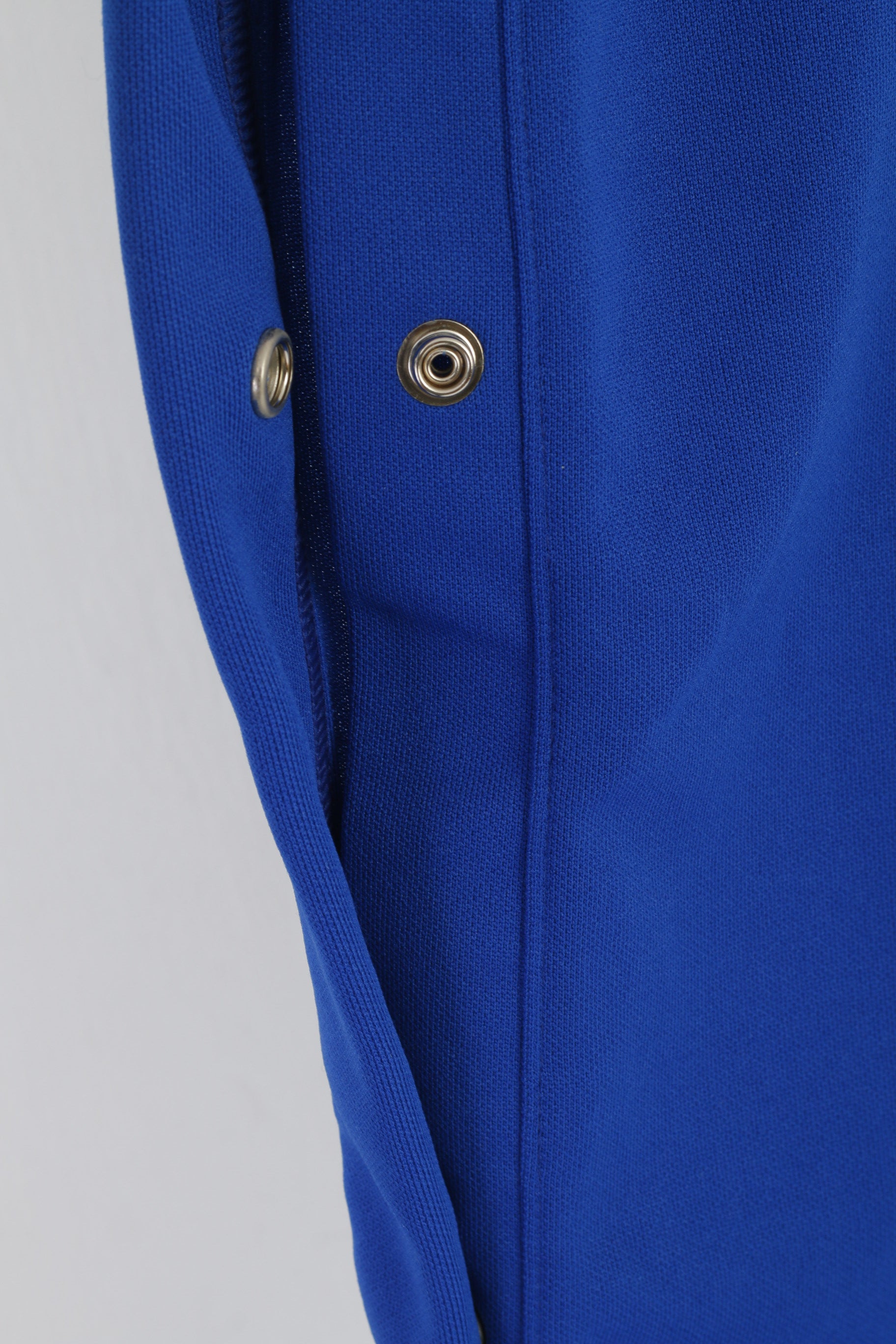 Reebok Hommes 2XL Pantalons de survêtement Bleu Cobalt Polyester Vintage Snap Leg Pantalon Vintage