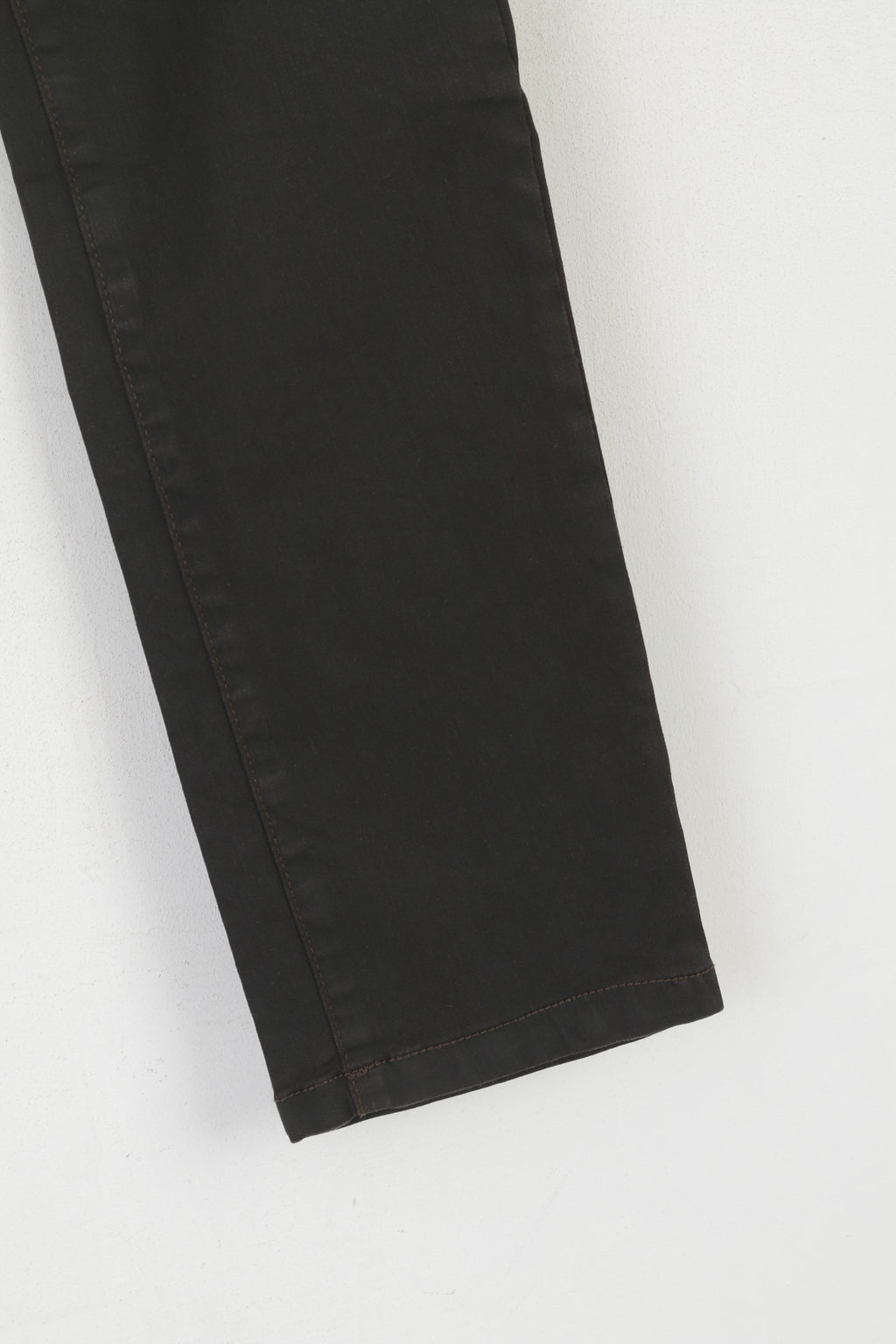 Pantaloni OPUS Emily da donna 36 S Pantaloni in cotone color canna di fucile con rivestimento marrone