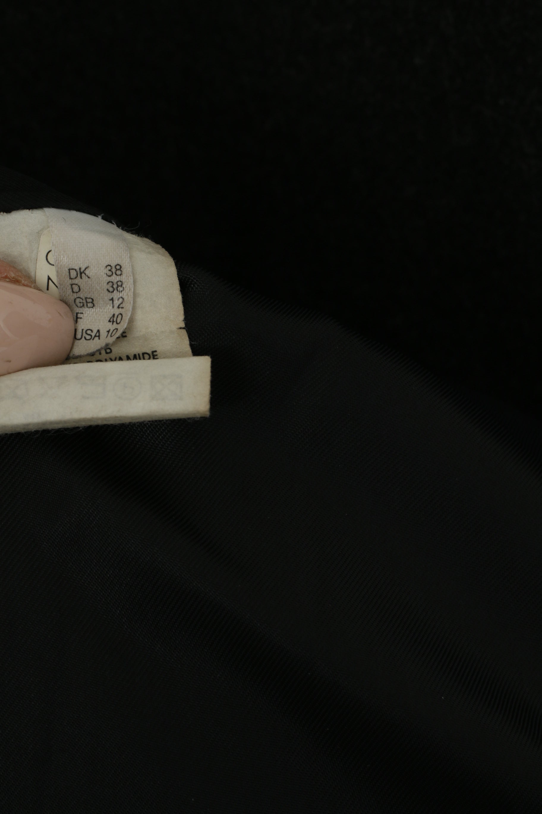 Danwear femmes 12 38 manteau Long gris laine cachemire mélange Vintage haut classique