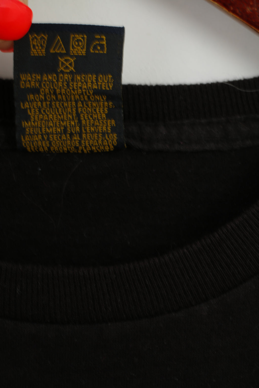 Hilfiger Mens XL T- Shirt Black Cotton USA Dolphins Vintage Top