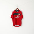 Adidas Bayer Leverkusen Hommes L Chemise Rouge Vintage Football Trikot Jersey Philipp Top