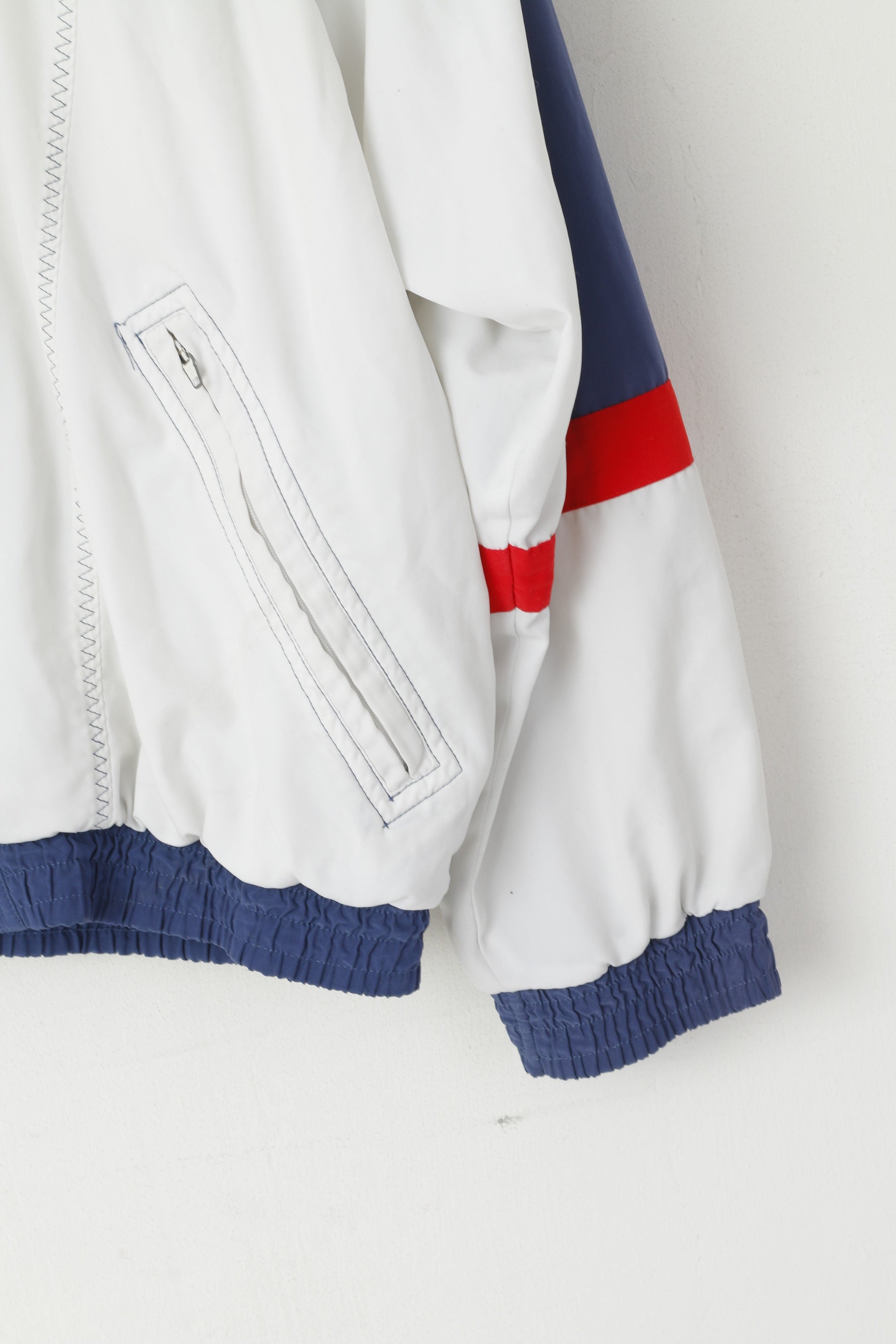 Lotto For Boris Becker Men M Jacket White Vintage Tennis Italiano Zip Up Track Top