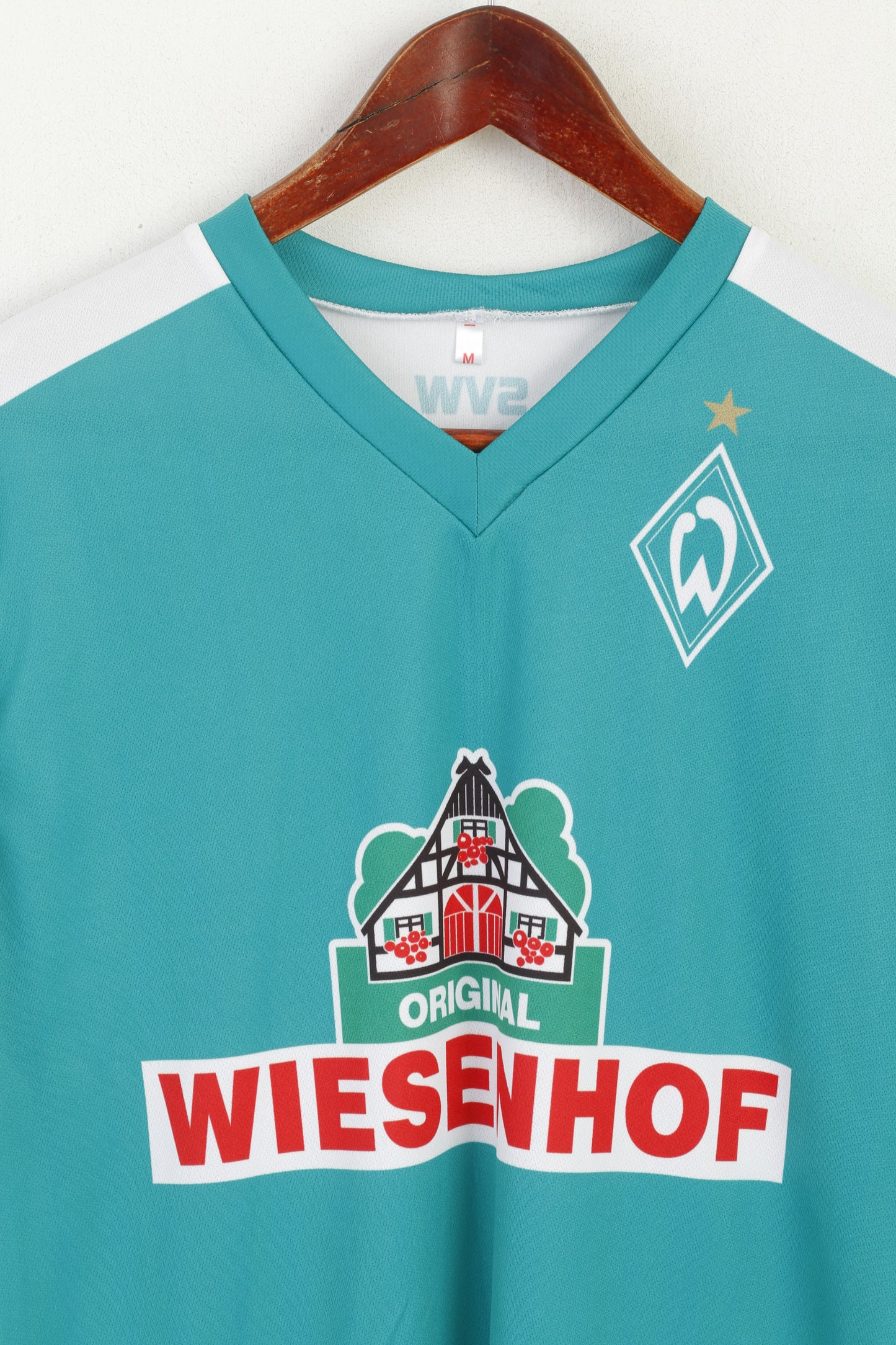 SVW Werder Brême Hommes M Chemise Vert Football Club Wiesenhof Sportswear Haut En Jersey