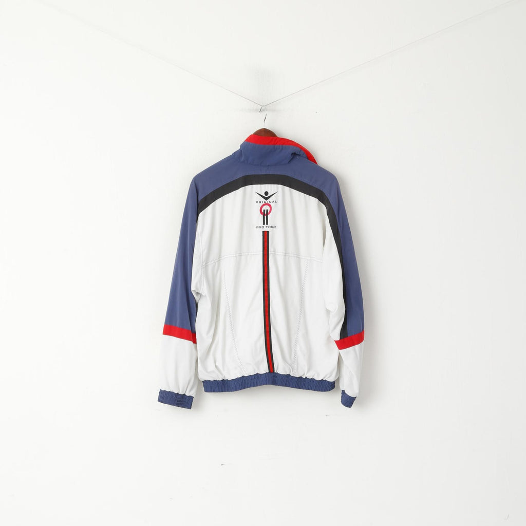 Lotto For Boris Becker Men M Jacket White Vintage Tennis Italiano Zip Up Track Top