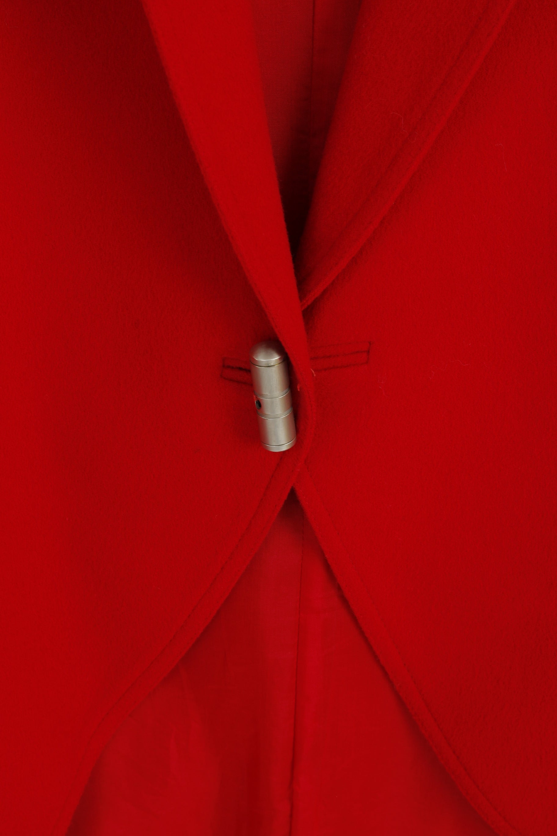 Gianni Versace Giacca Donna 46 Giacca Vintage Rossa in Lana Made in Italy anni '80