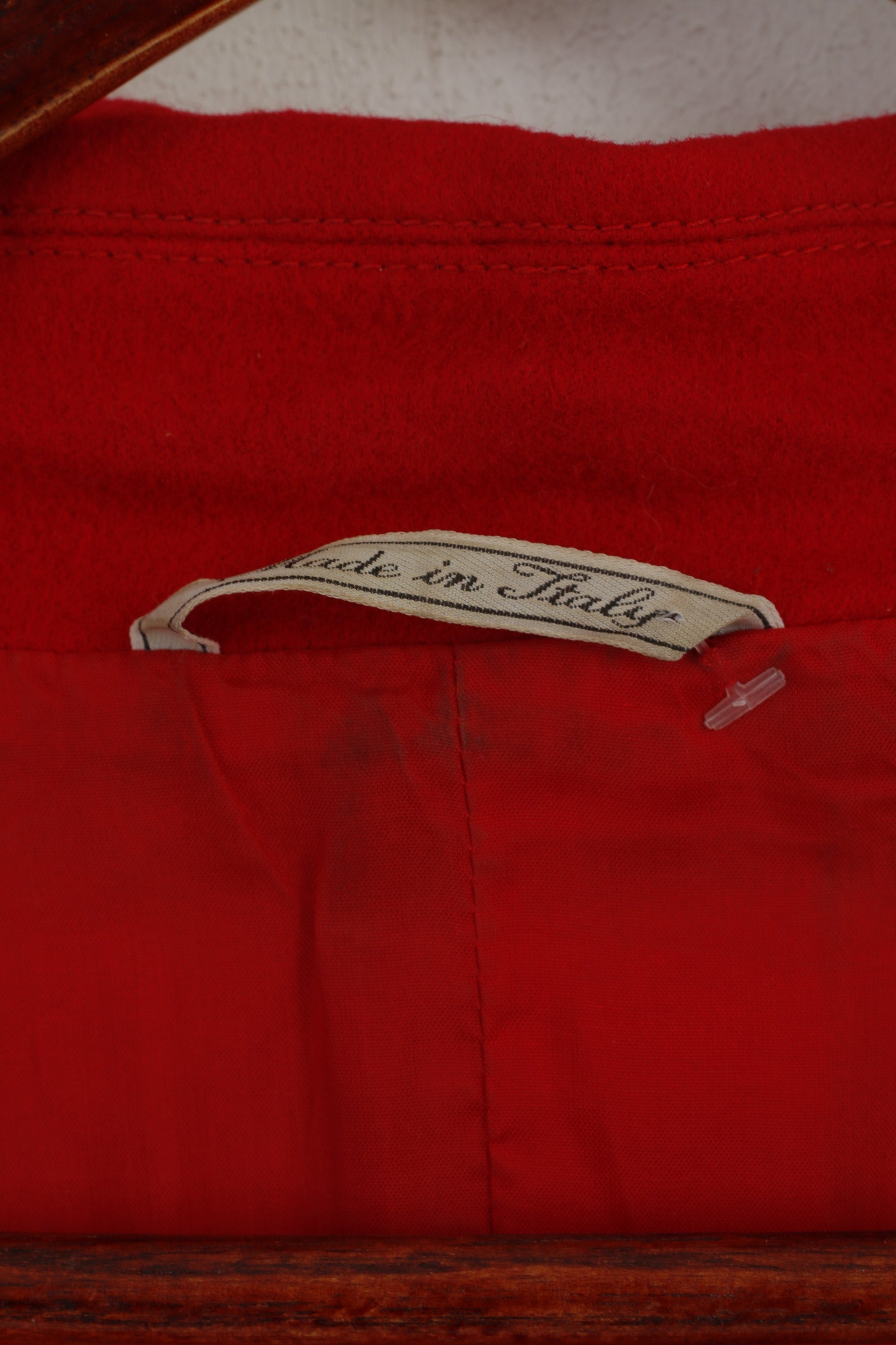 Gianni Versace Giacca Donna 46 Giacca Vintage Rossa in Lana Made in Italy anni '80