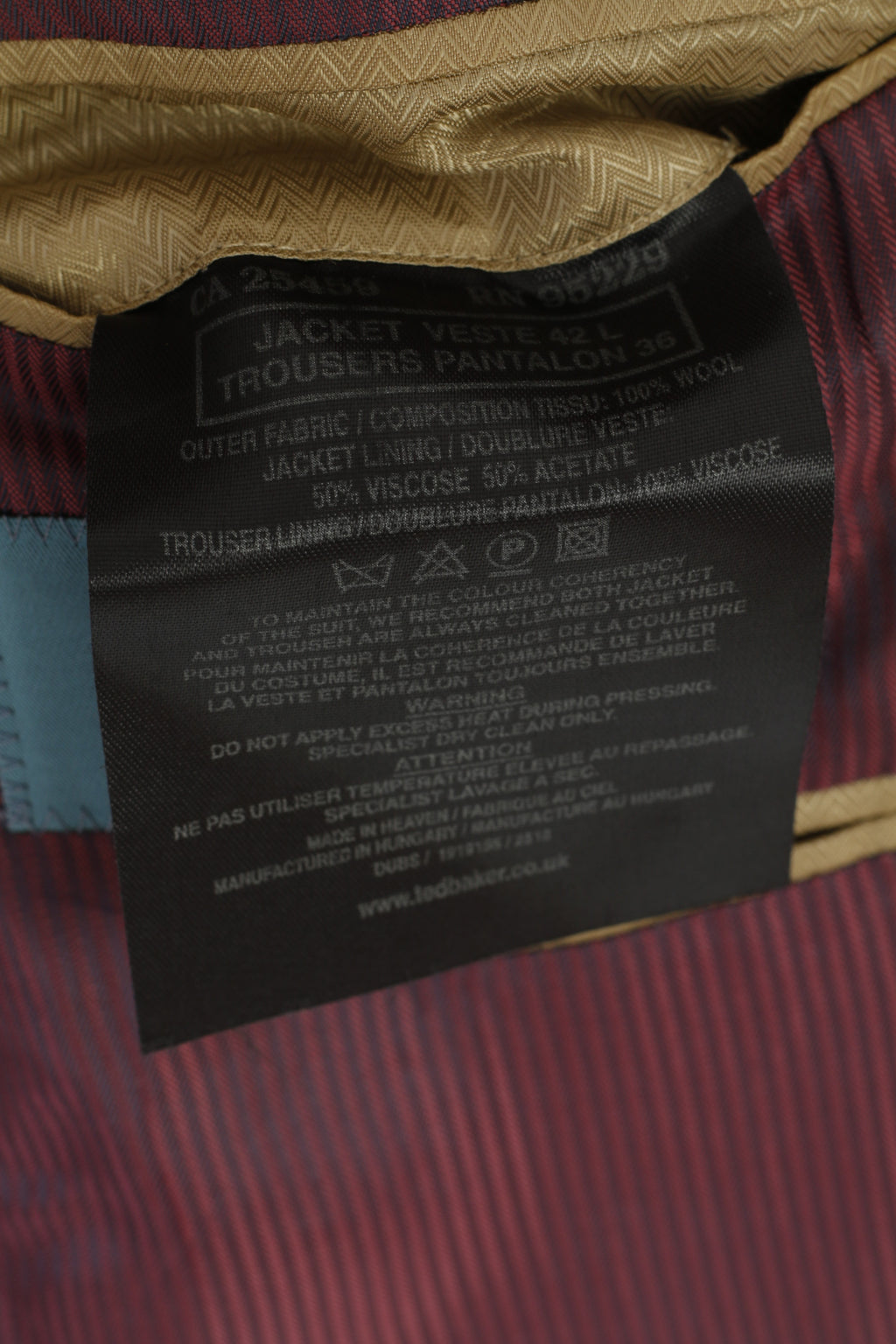 Ted Baker Elevated Men 42 52 Long Blazer Charcoal Wool Single Breasted Jacket