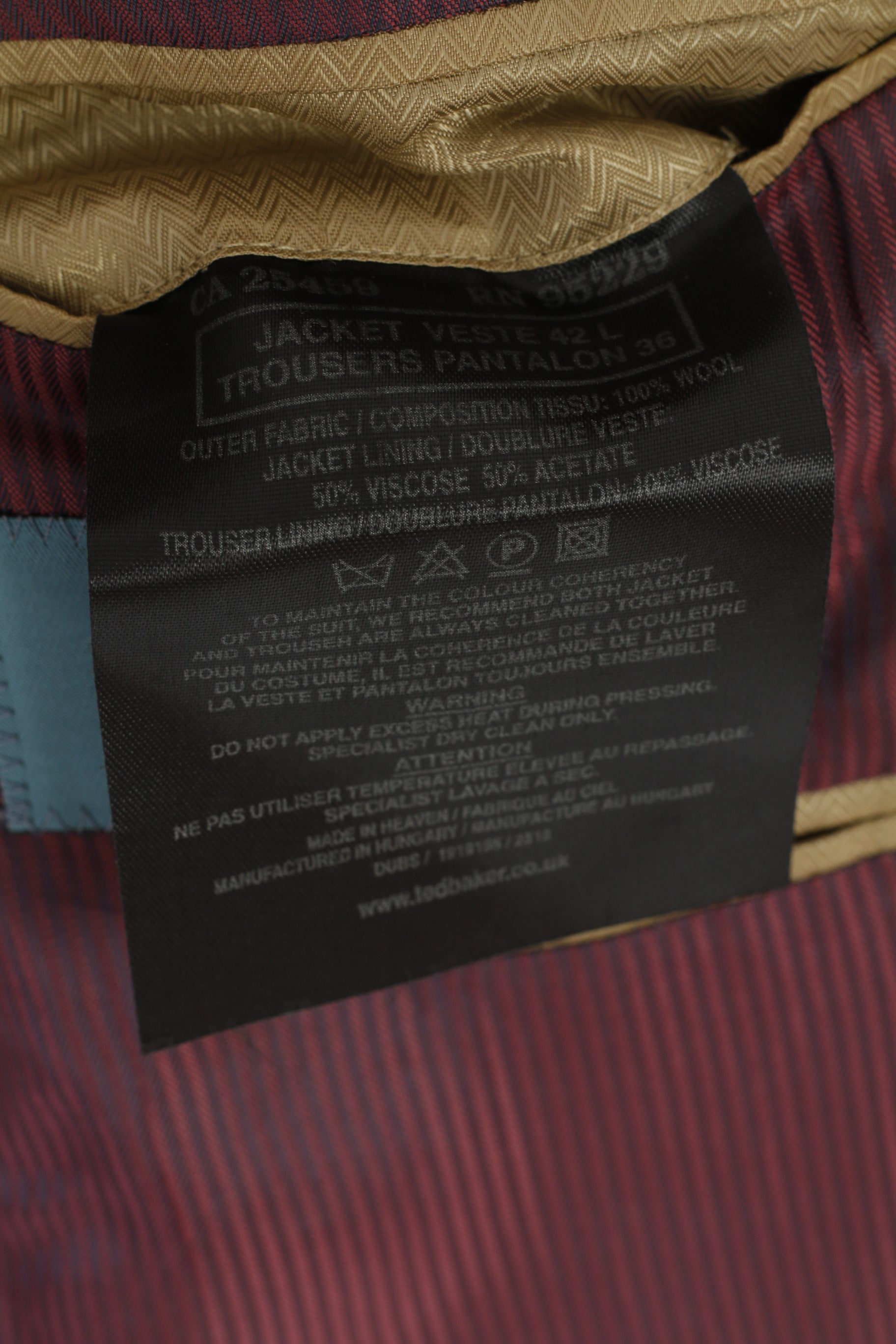 Ted Baker Elevated Men 42 52 Long Blazer Charcoal Wool Single Breasted Jacket